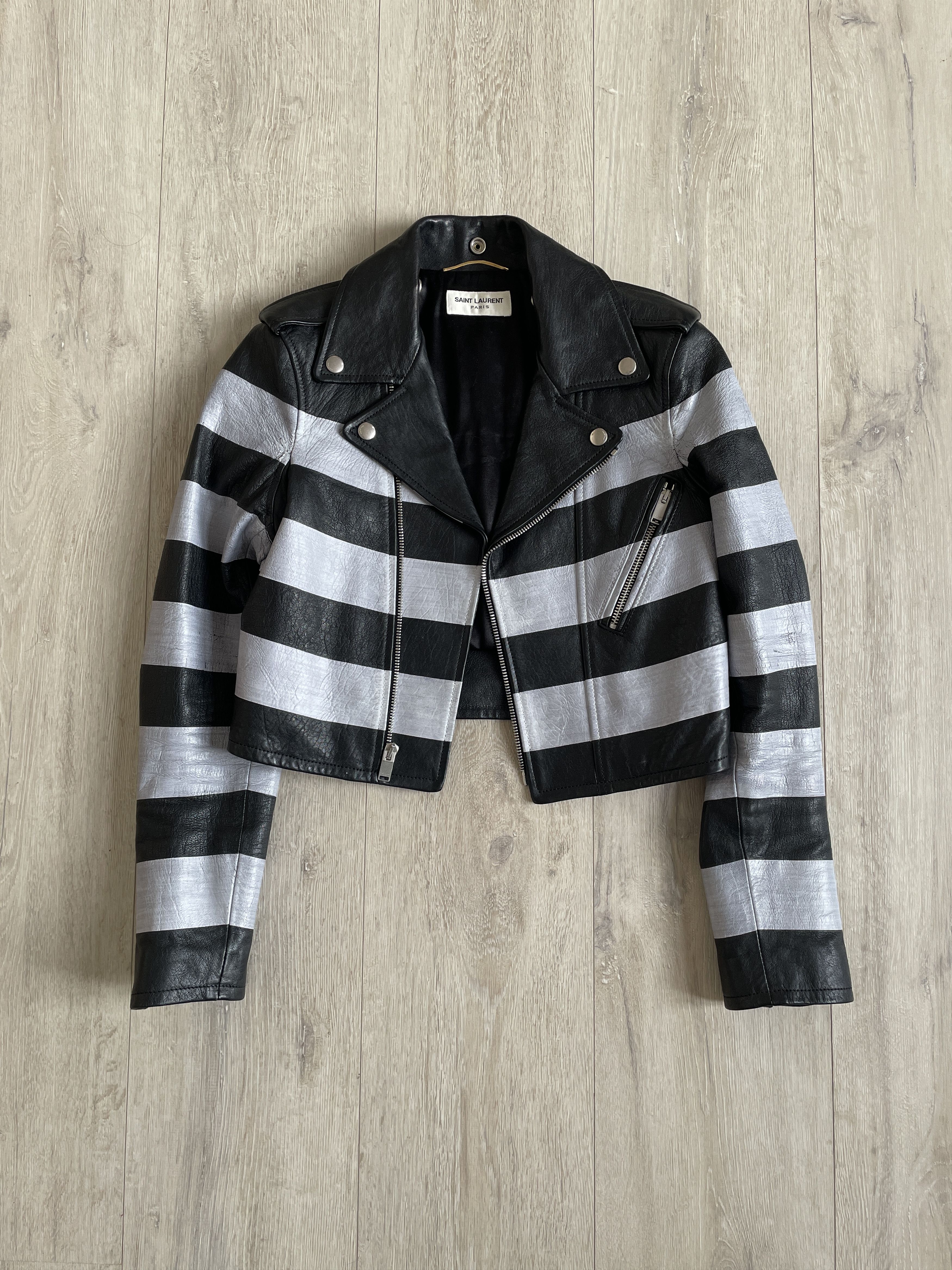Saint Laurent Paris Saint Laurent AW15 runway leather jacket by Hedi Slimane Size XS / US 0-2 / IT 36-38 - 8 Thumbnail