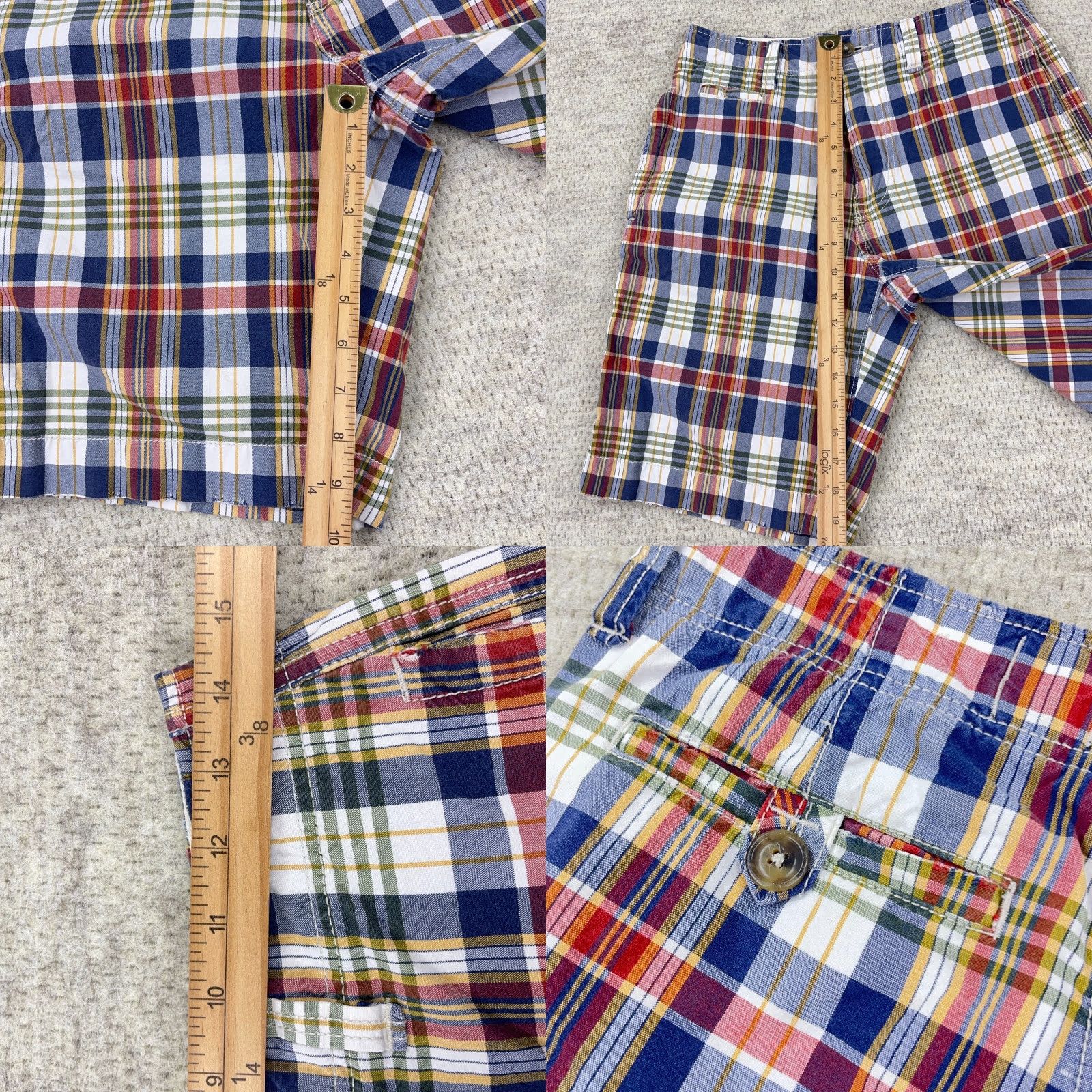 American Eagle Outfitters VINTAGE American Eagle Outfitters Chino Shorts Men 28 Blue Red Plaid Tartan Preppy Jeans? Size US 28 / EU 44 - 8 Thumbnail