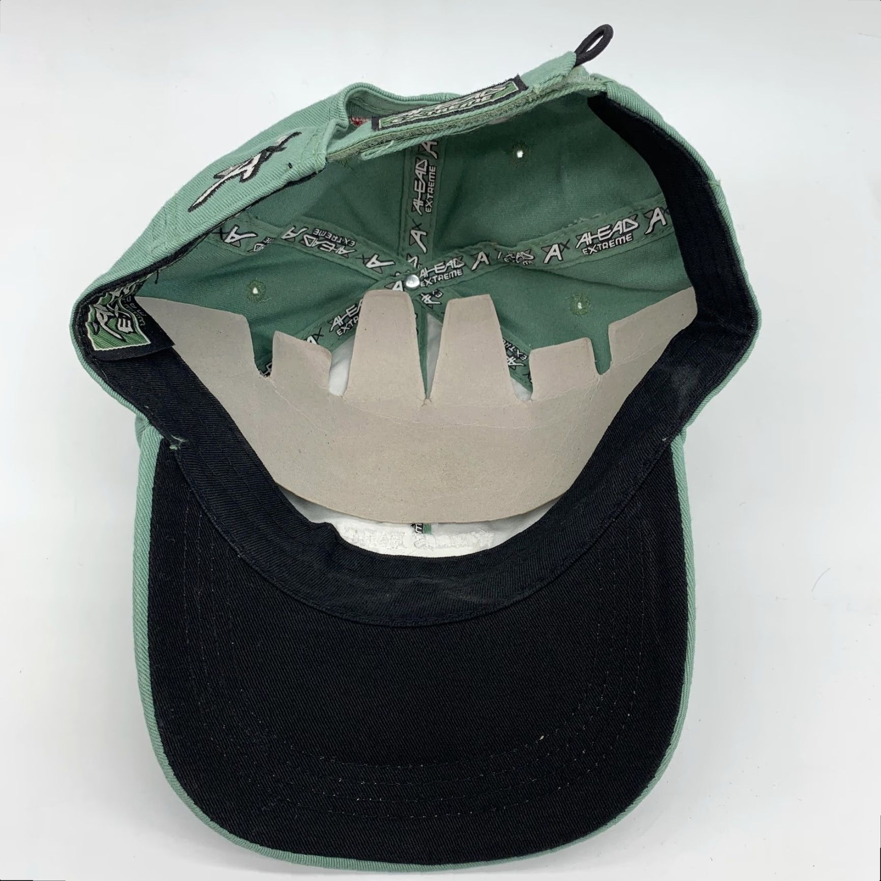 Vintage Ahead Extreme Wells Fargo Championship Hat Cap Strap Back Mens One Size Green Adjustable Twill Solid Baseball Cap Outdoors Sports Casual Size ONE SIZE - 6 Thumbnail