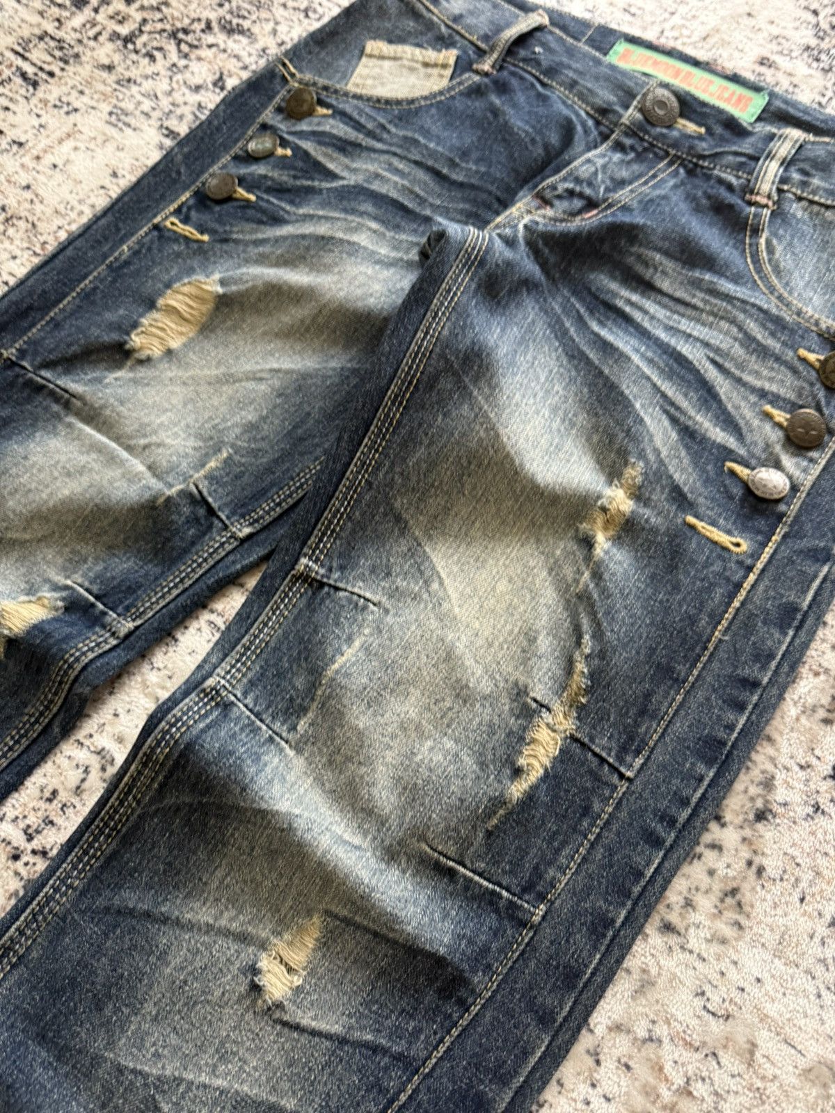 Hysteric Glamour BlueMoon Japan Paneled Surf Edition Straight Jeans Size US 30 / EU 46 - 6 Thumbnail