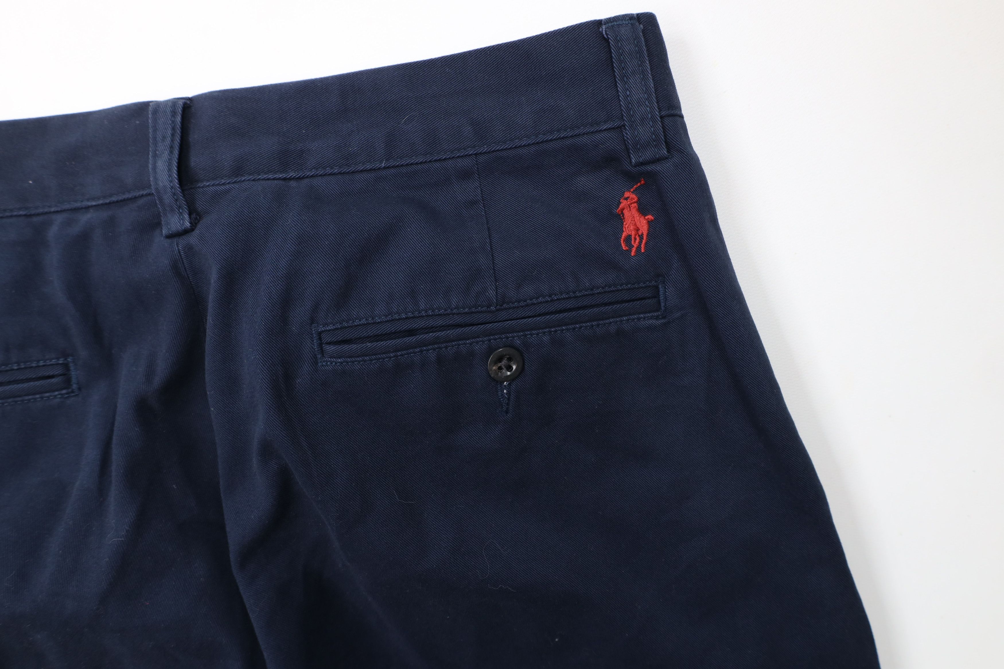 Ralph Lauren Vintage 90s Ralph Lauren Heavy Cotton Chino Pants Navy Blue Size US 32 / EU 48 - 14 Thumbnail