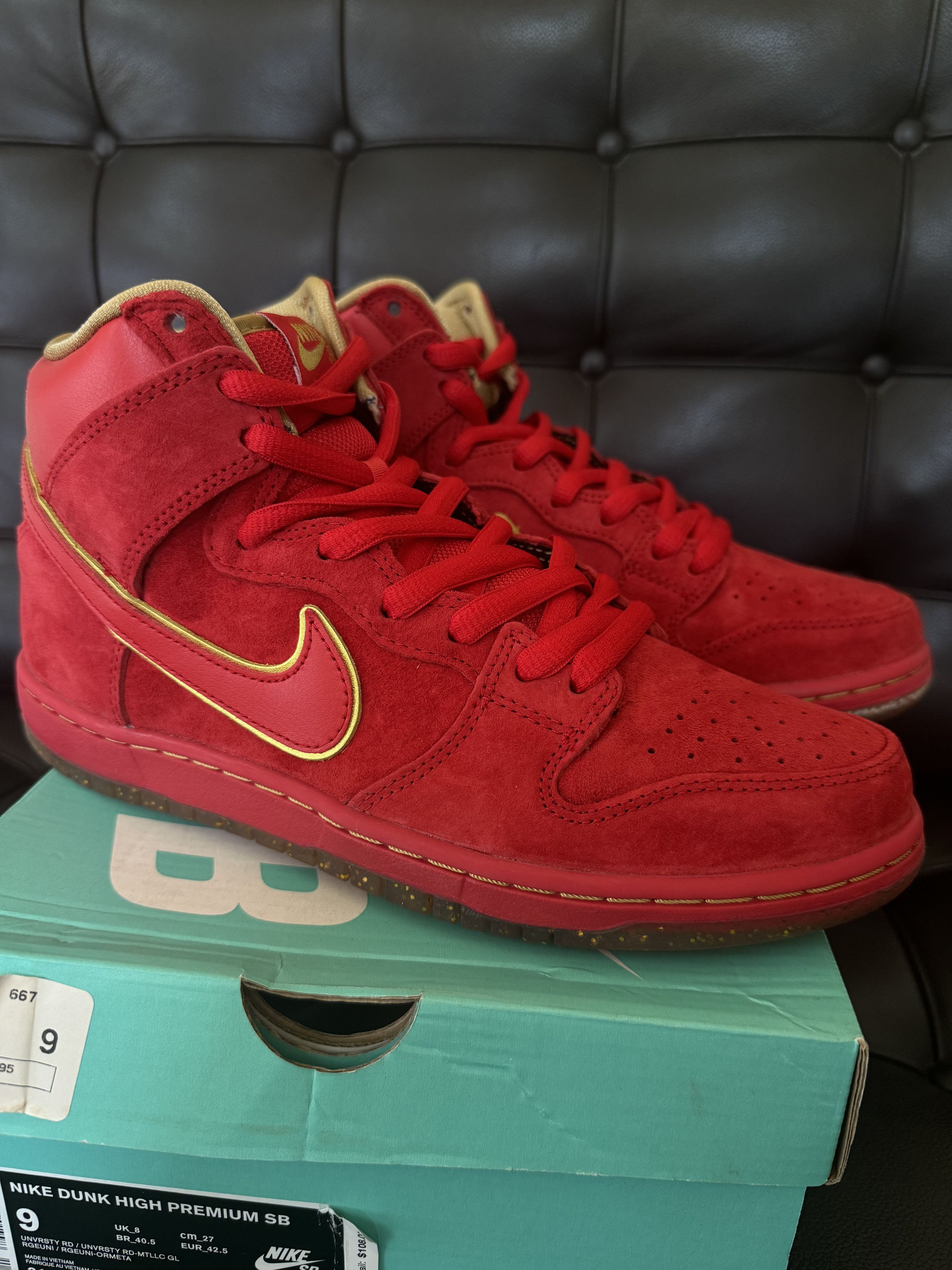 Nike Nike Dunk Hi Premium SB Chinese New Year 2014 Release Size US 9 / EU 42 - 2 Thumbnail