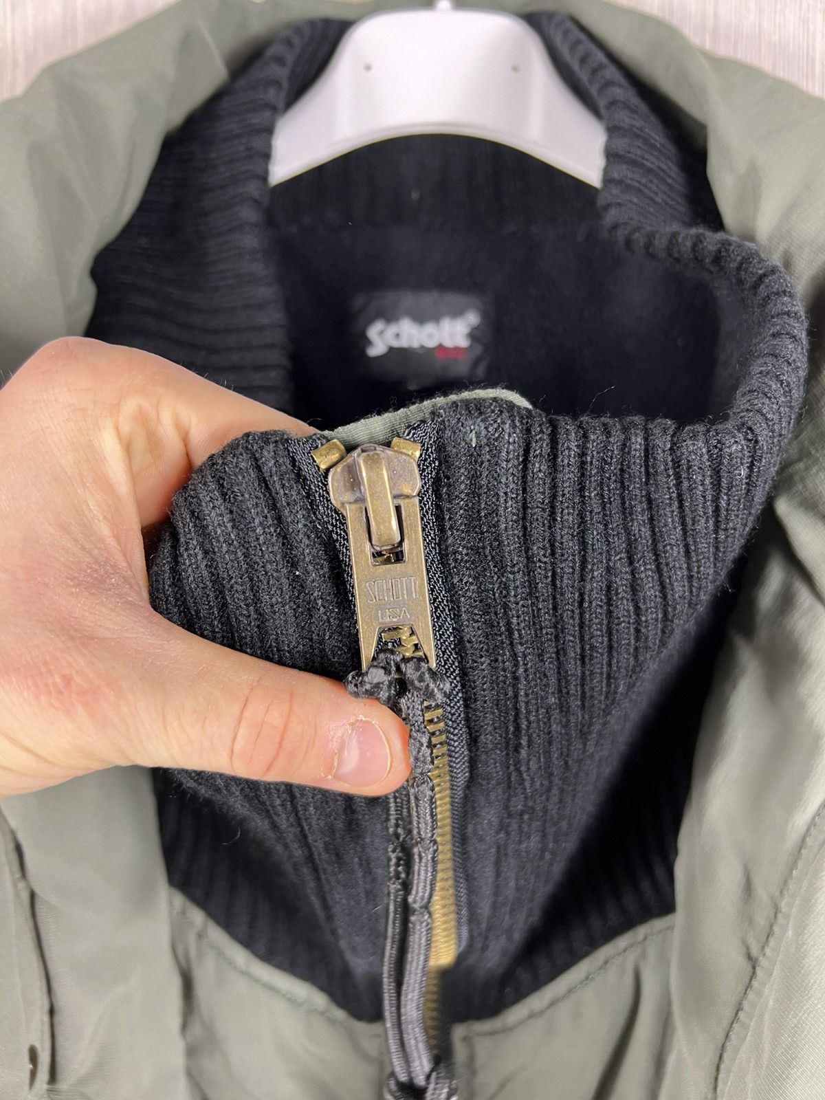 Schott Vintage Schott military kayloom padded bomber jacket double Size US XL / EU 56 / 4 - 18 Thumbnail