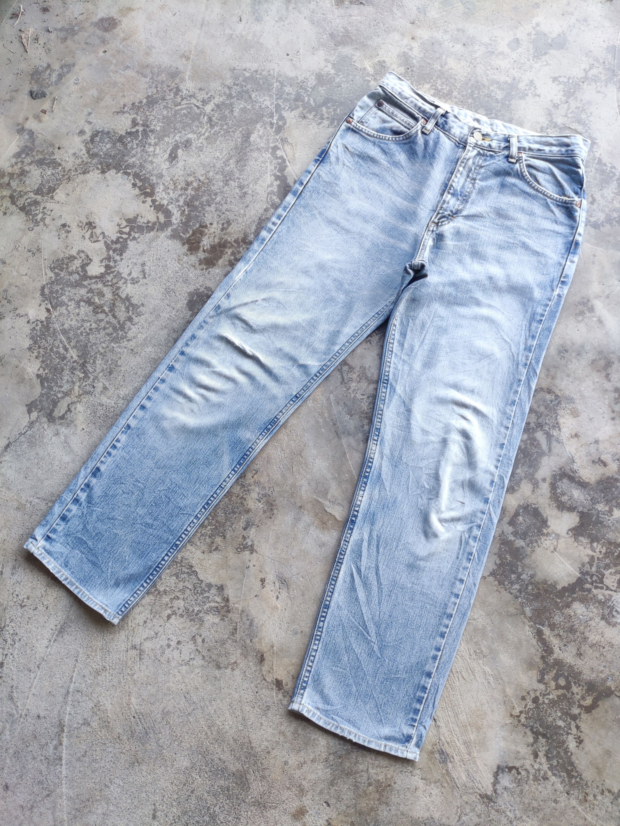 Lee Vintage Lee Brand Faded Ripped Denim Pants Size US 30 / EU 46 - 2 Thumbnail