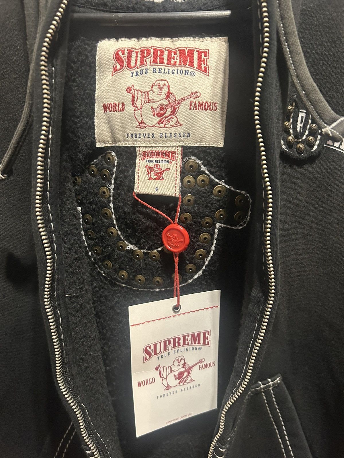 Supreme × True Religion Supreme True Religion Zip Up (FW25) Black Small Size US S / EU 44-46 / 1 - 5 Thumbnail