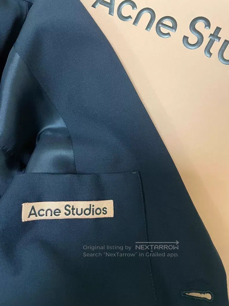 Acne Studios Acne Studios Single-Breasted Suit, Wool Blend Fabric, Navy Size 44L - 5 Thumbnail
