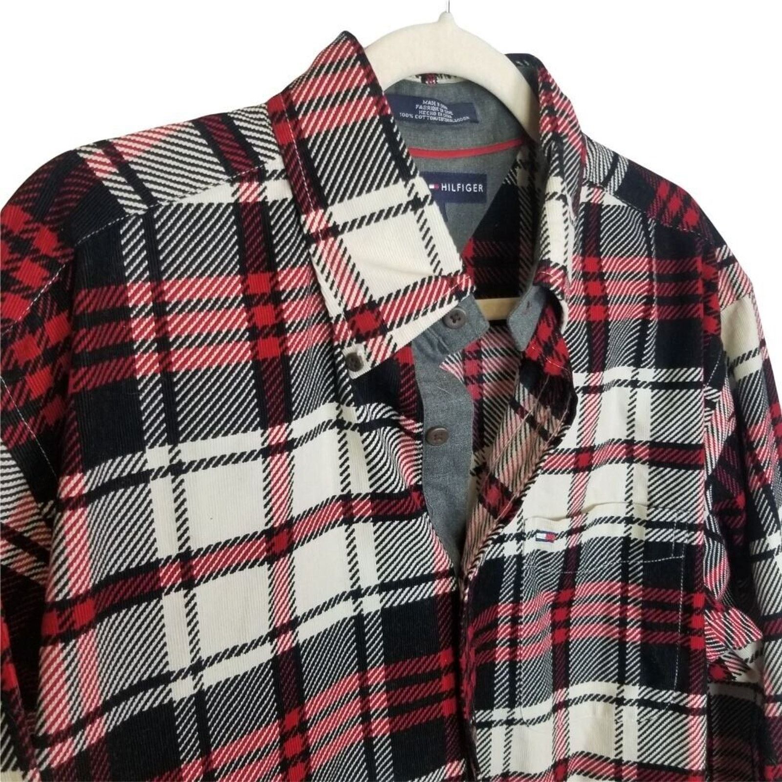Tommy Hilfiger Tommy Hilfiger Mens Plaid Flannel Shirt Sz M Preppy Gorpcore Size US M / EU 48-50 / 2 - 5 Thumbnail