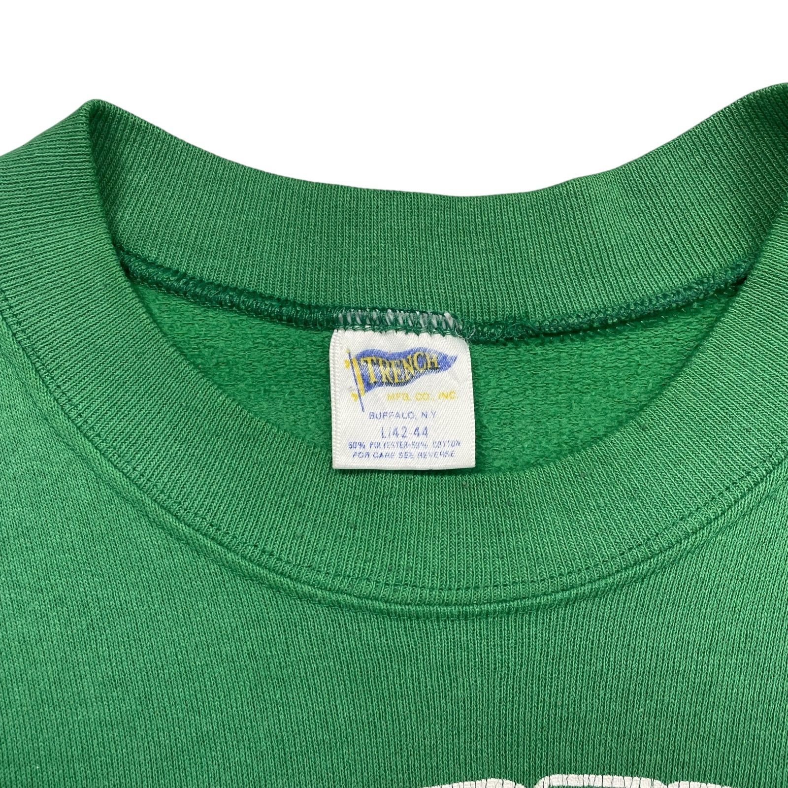 NFL VTG 90s PHILADELPHIA EAGLES TRENCH SWEATSHIRT KELLY GREEN Size US L / EU 52-54 / 3 - 3 Thumbnail