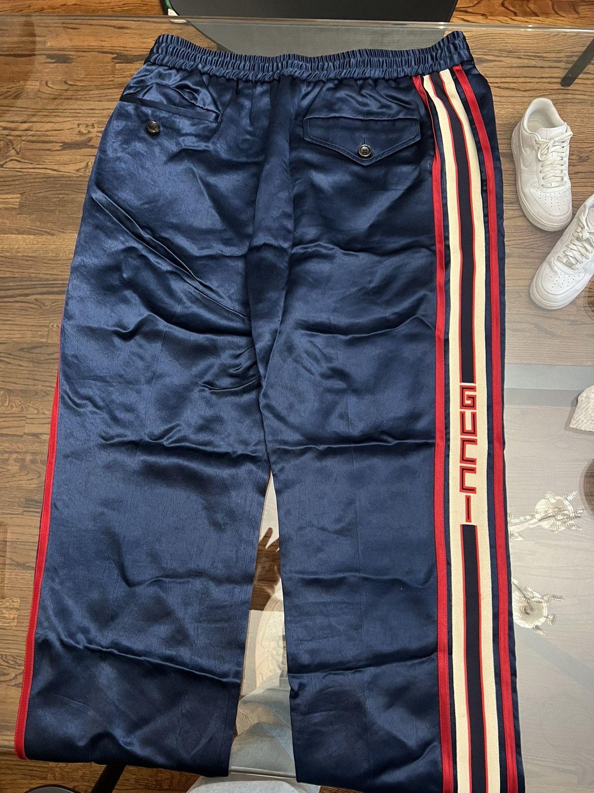 Gucci Gucci Blue Casual Pants with Side Stripes Size US 32 / EU 48 - 5 Thumbnail