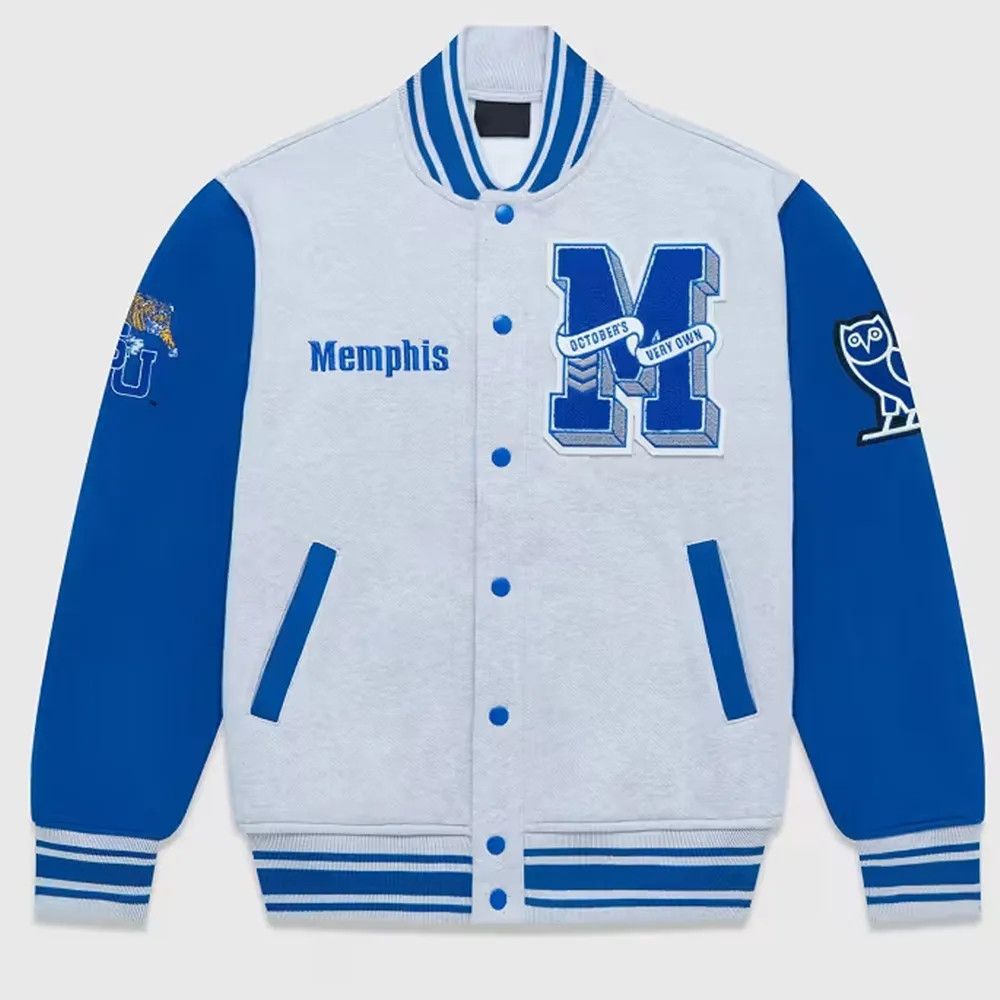 Drake OVO x NCAA Memphis Tigers Fleece Varsity Jacket Size US L / EU 52-54 / 3 - 1 Thumbnail
