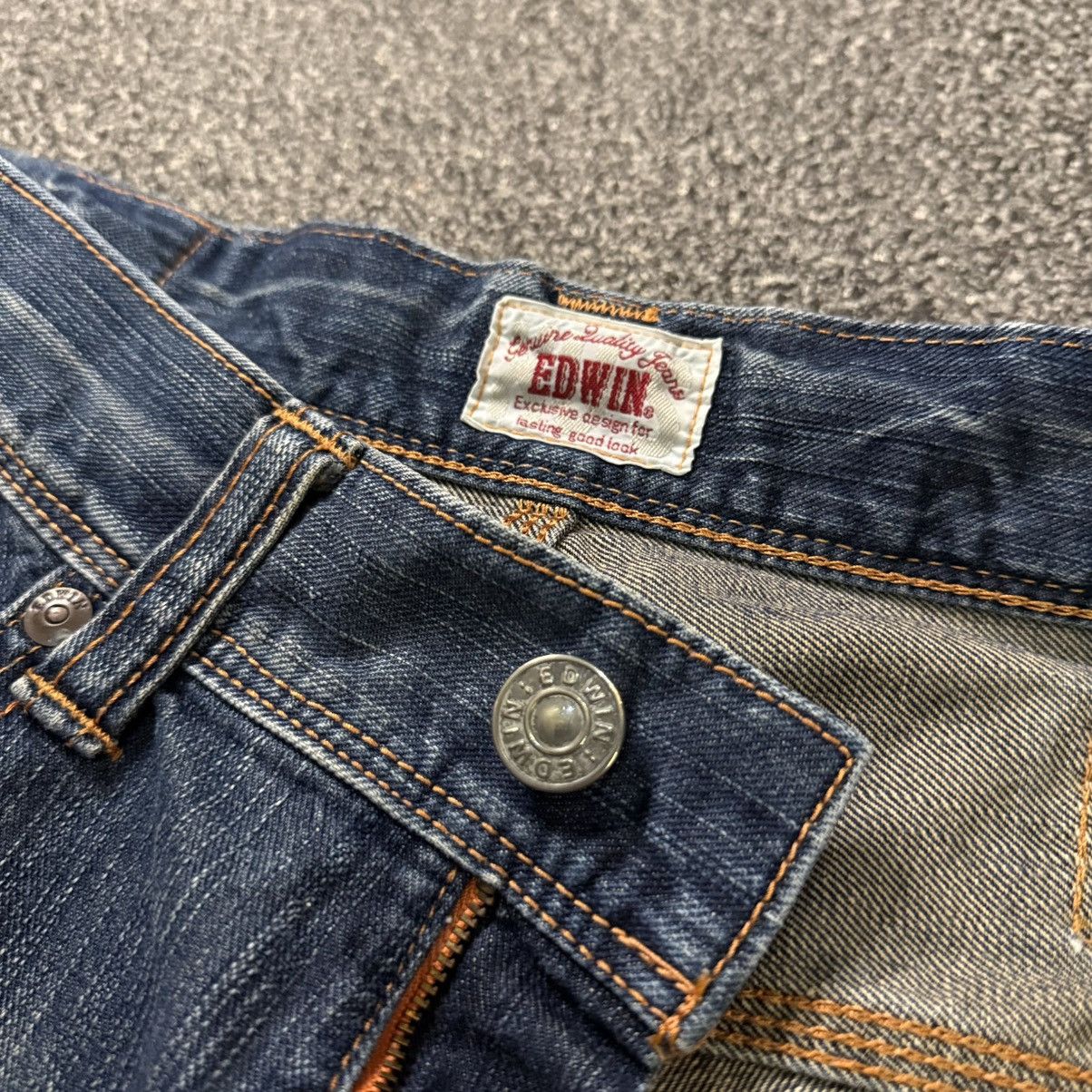 Edwin Vintage 90s Japanese Edwin XV Distressed Baggy Flared Denim Size US 34 / EU 50 - 16 Thumbnail