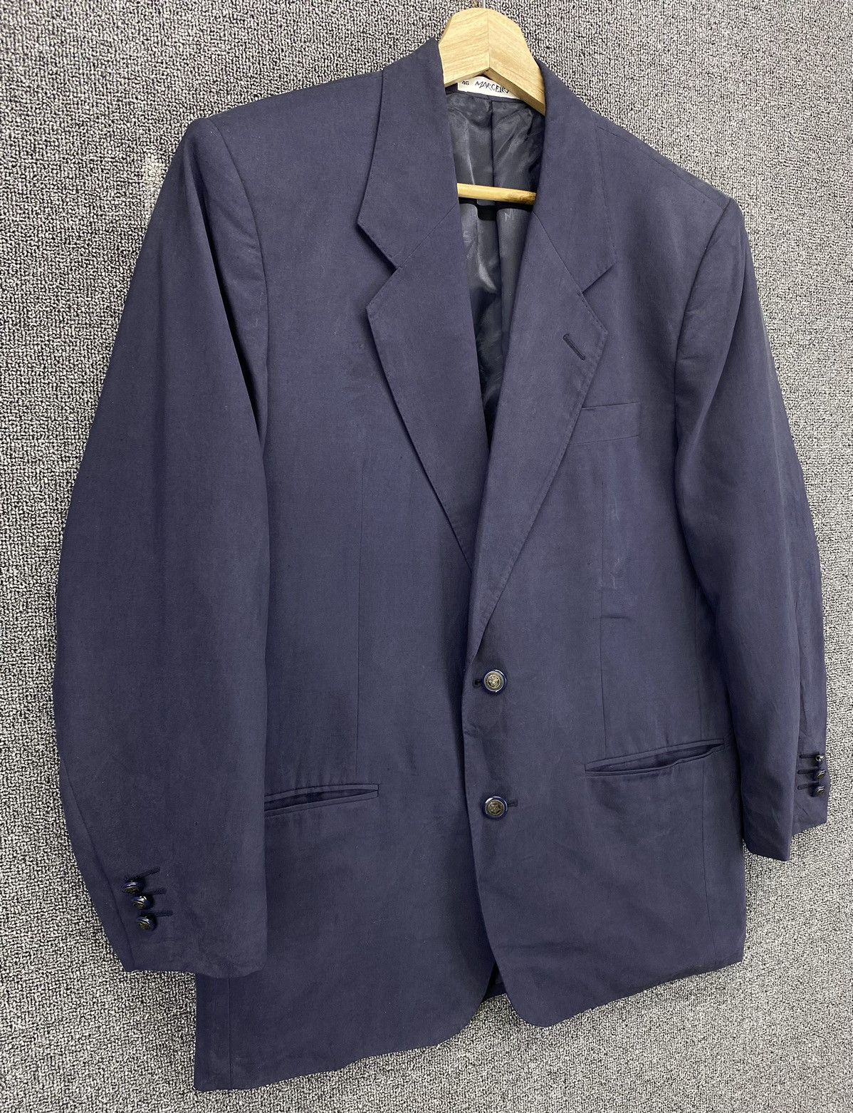 Vintage Vintage Marcello Italian Designer Blazer Coat Jacket Size US M / EU 48-50 / 2 - 2 Thumbnail