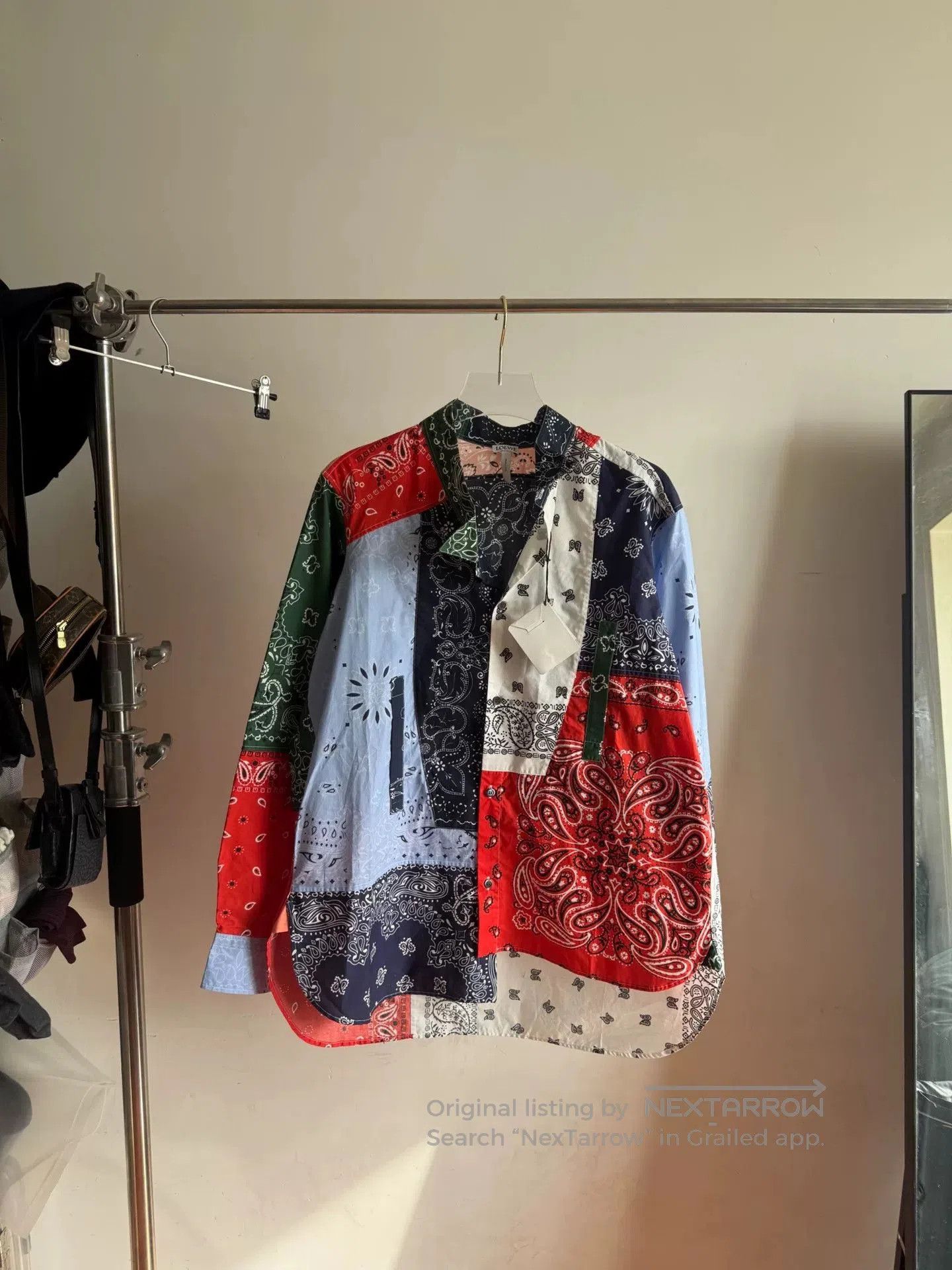 Loewe Loewe Asymmetric Floral Print Shirt. Size US M / EU 48-50 / 2 - 1 Thumbnail