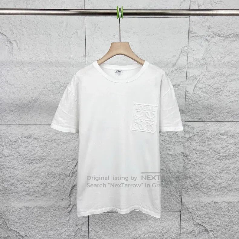 Loewe Loewe White Embossed印花Short Sleeve T-shirt Size US S / EU 44-46 / 1 - 1 Thumbnail