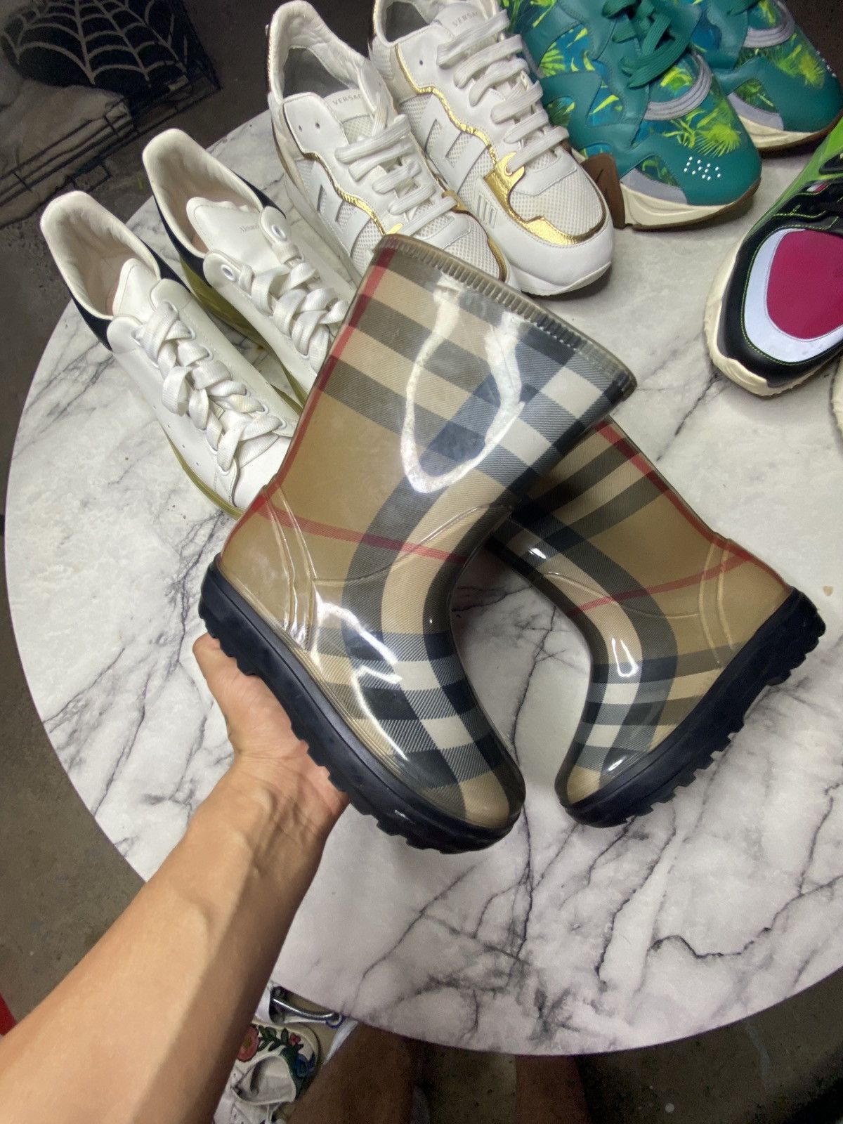 Burberry Burberry booties monogram print Size US 5 / IT 35 - 1 Thumbnail