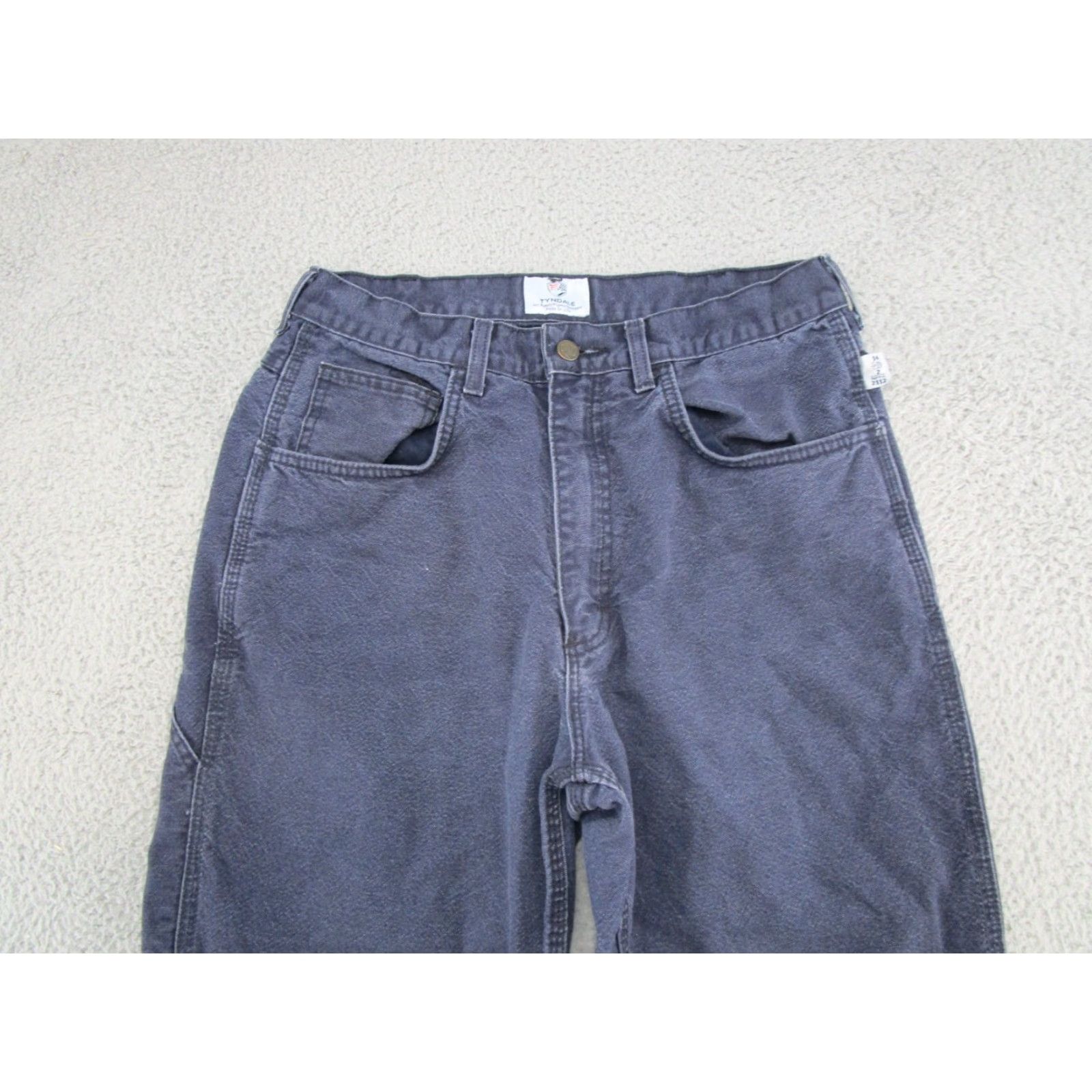 Vintage Tyndale Pants Mens Navy Flame Resistant 34x31 Canvas CAT 2 14 CAL NFPA 2112 Fire 34x31 Work Pants Mens NN? Size US 34 / EU 50 - 3 Thumbnail