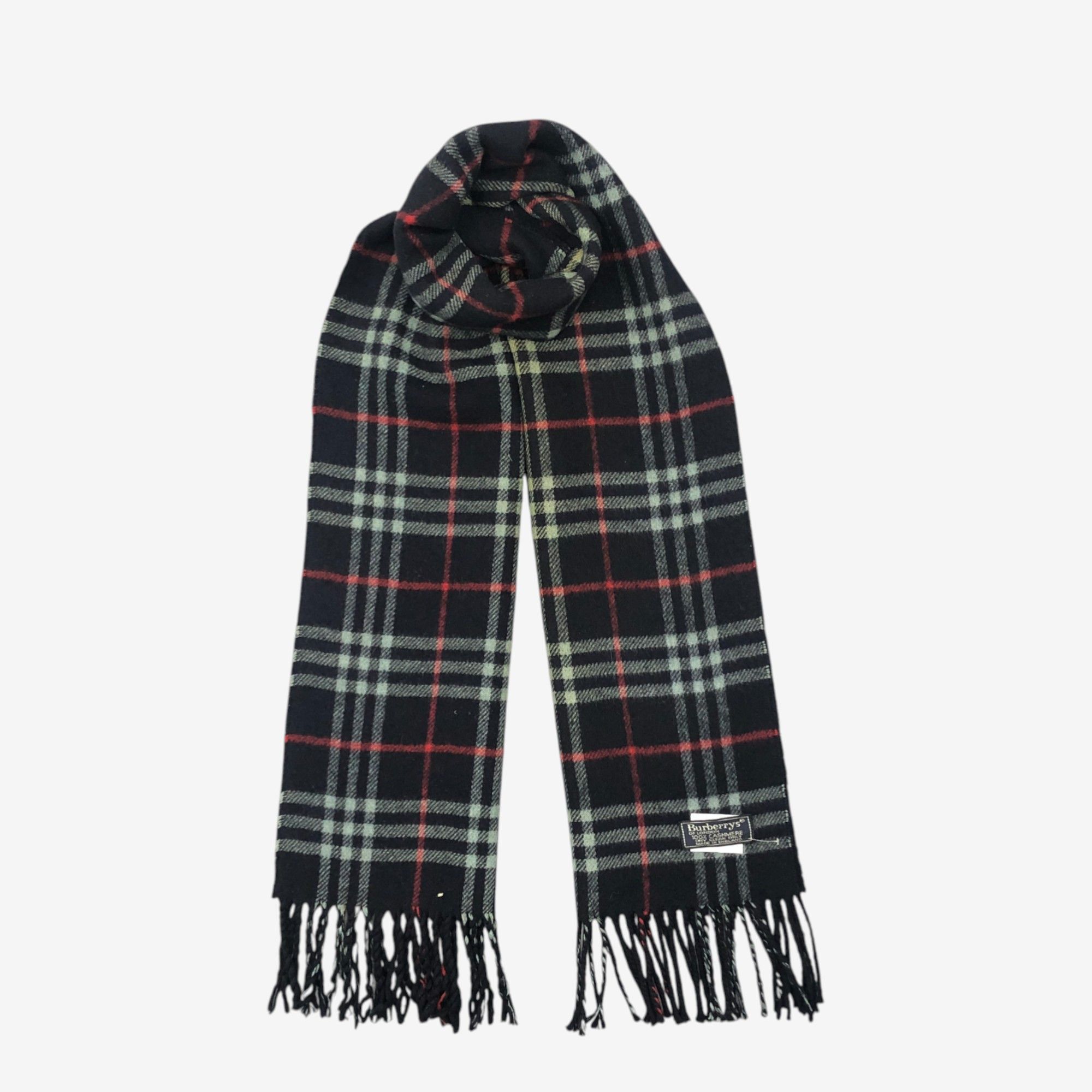 Burberry Vintage Burberry Scarf Muffler Wool Nova Check Scarves Size ONE SIZE - 1 Thumbnail