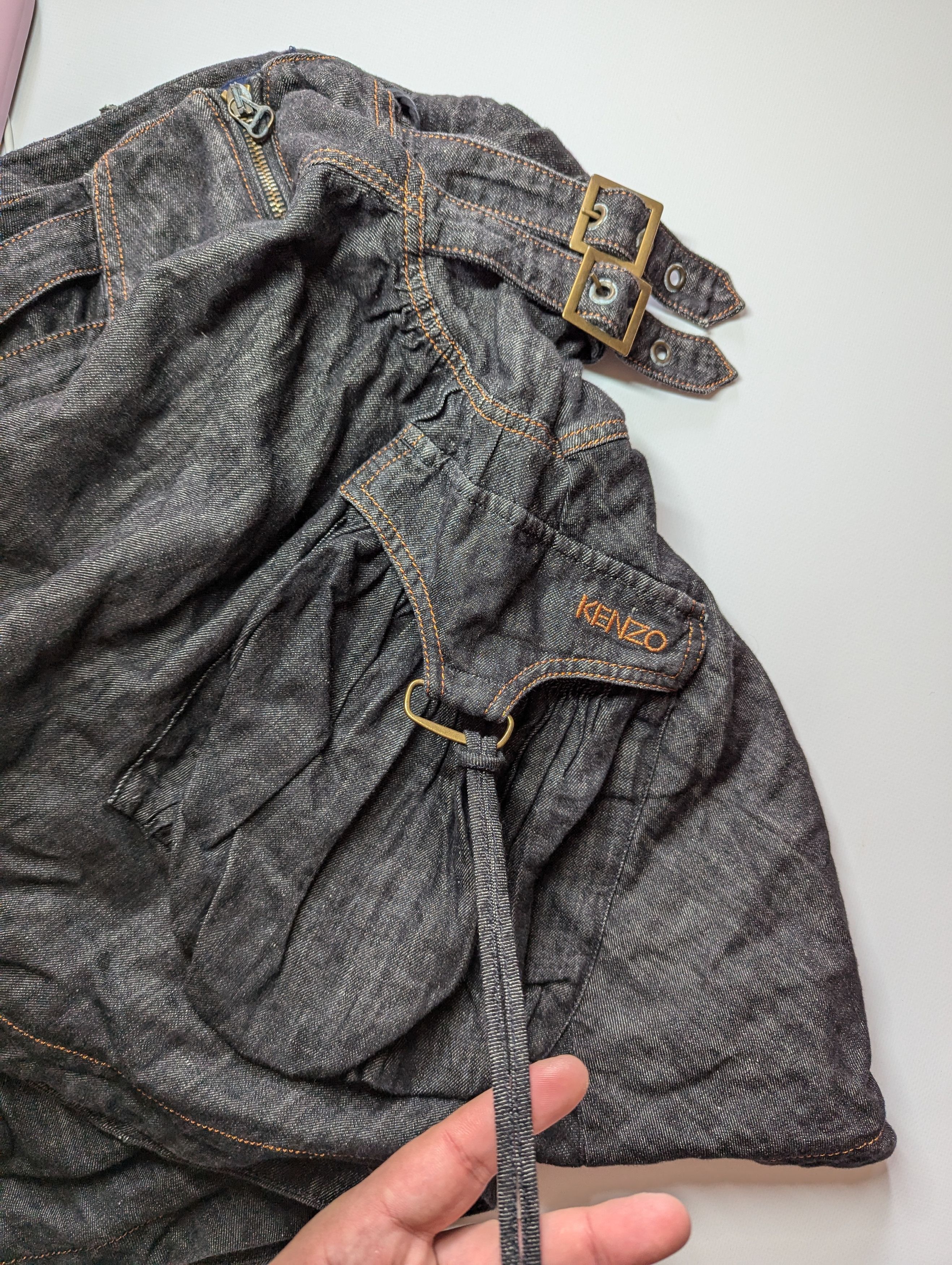 Kenzo Kenzo Jeans Avantgarde style Skirt Pockets Size 30" / US 8 / IT 44 - 6 Thumbnail