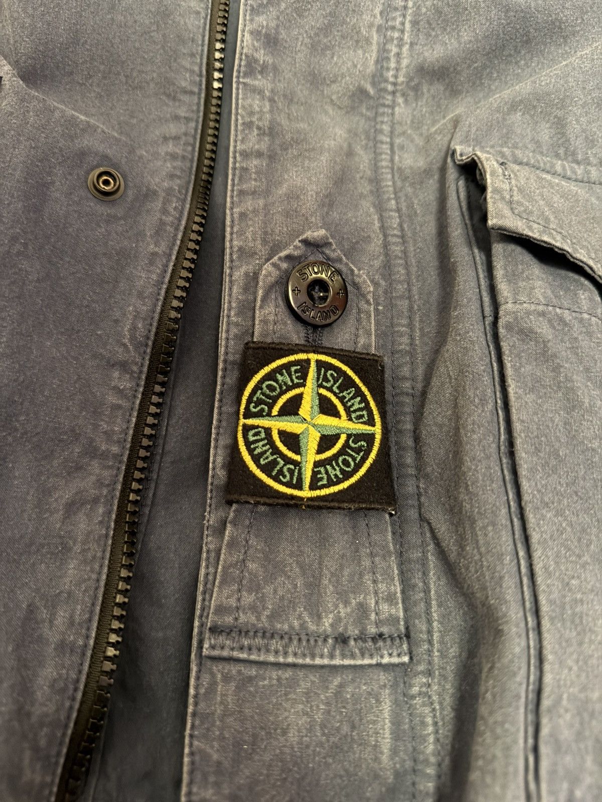 Stone Island Cotton Garment Dyed Cordura Jacket