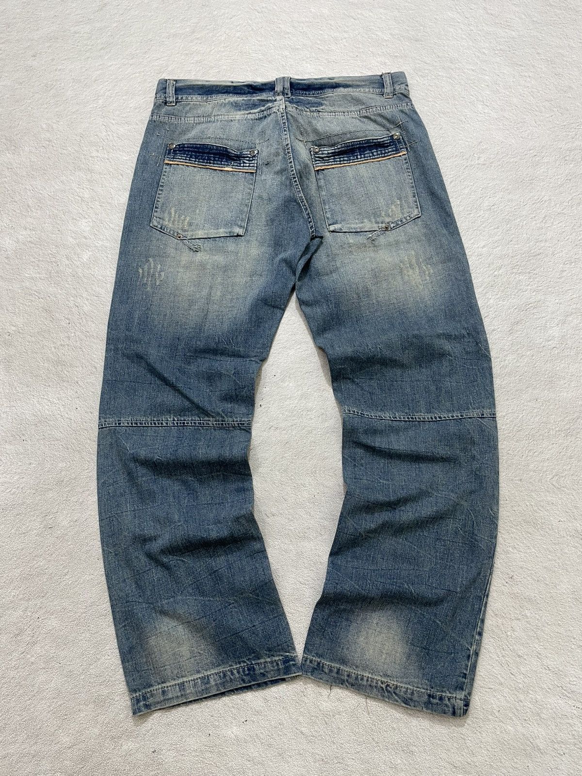 Number (N)ine 2000s Archival Japanese Denim Washed Y2K Hysteric Ifsix LGB Size US 34 / EU 50 - 7 Thumbnail