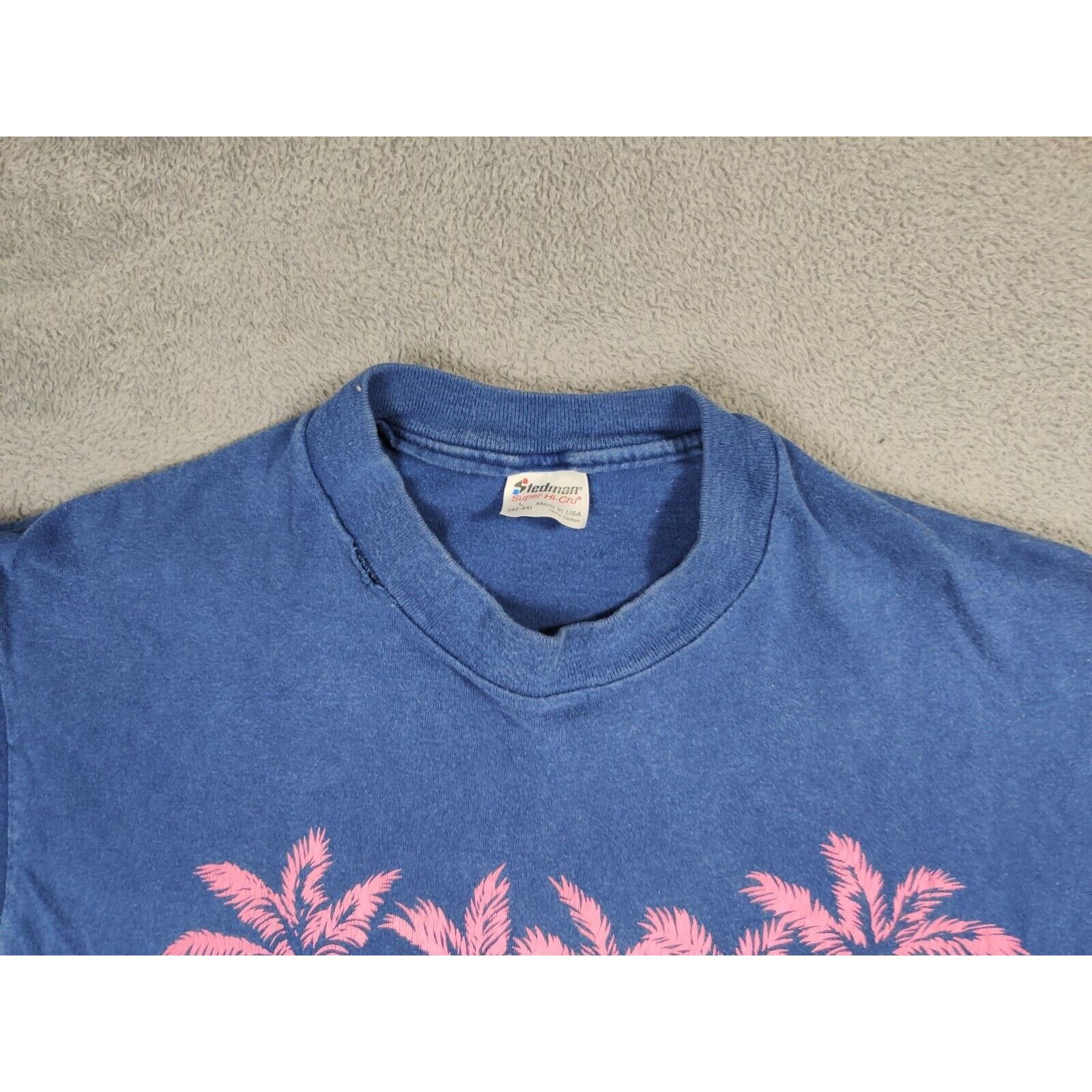 Other VINTAGE Hawaii Shirt Adult Mens Large Blue Floral Beach Size US L / EU 52-54 / 3 - 9 Thumbnail
