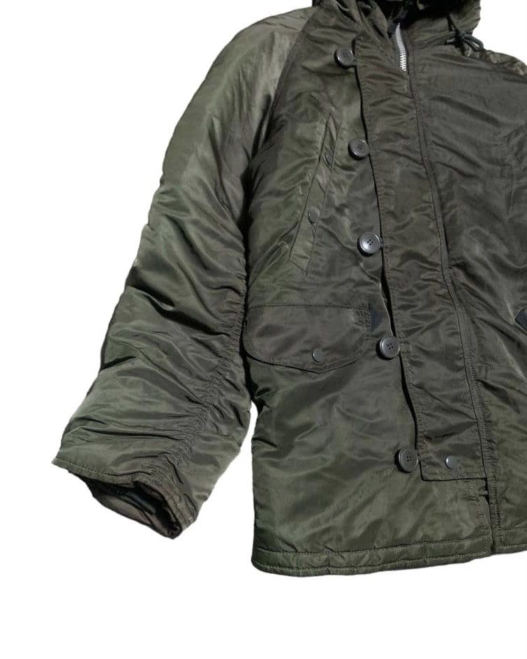 Alpha Industries Vintage Alpha Industries Fur Hoodie Bomber Jacket Nice Size US S / EU 44-46 / 1 - 4 Thumbnail