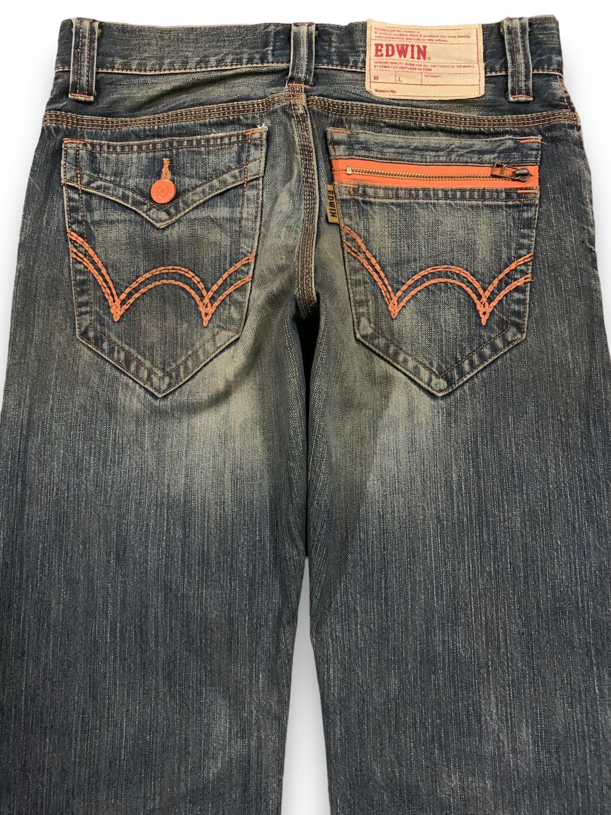 Edwin Vintage Edwin XV Mud Wash Distressed Grunge Jeans Size US 31 - 11 Thumbnail