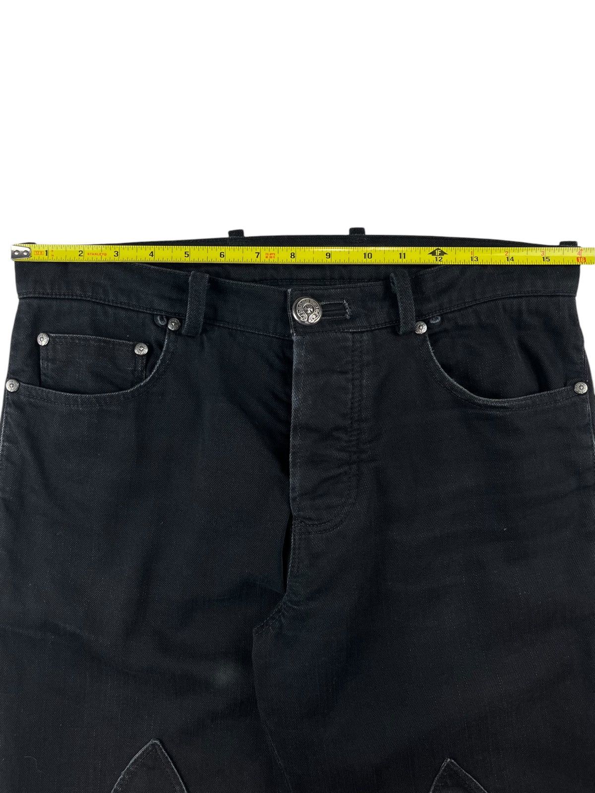 Chrome Hearts Chrome Hearts Le Fleur Knee Silver Bootcut Denim Jeans Size US 32 / EU 48 - 5 Thumbnail