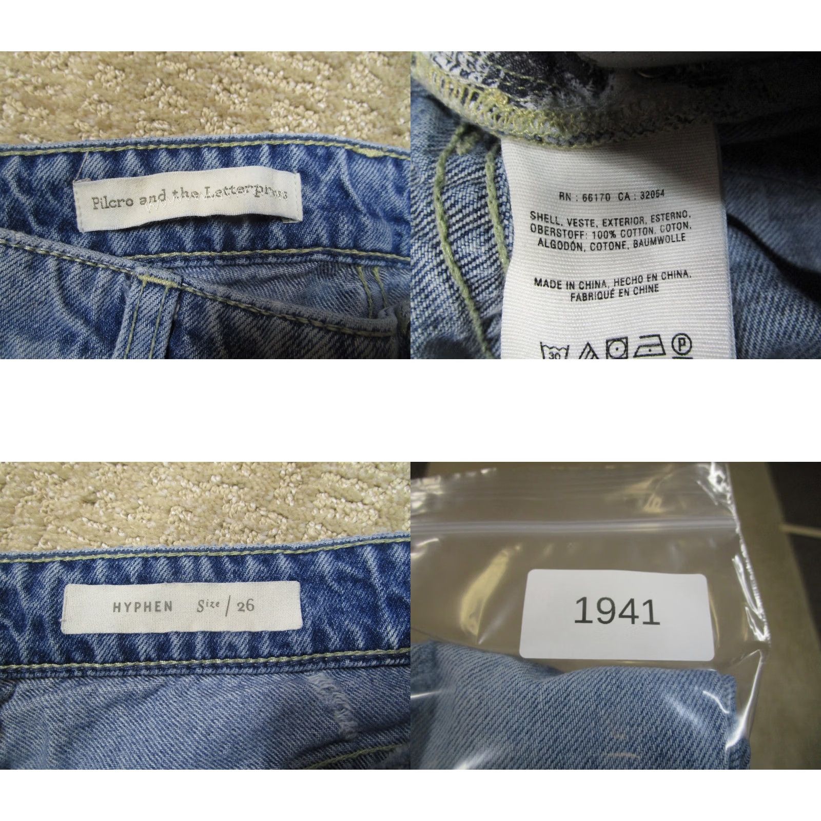 Vintage Pilcro Jeans Women 26 Blue Straight Ankle Logo 5-Pocket Denim Cotton Mid Rise Regular Fit 27In Inseam Size 26" / US 2 / IT 38 - 8 Thumbnail