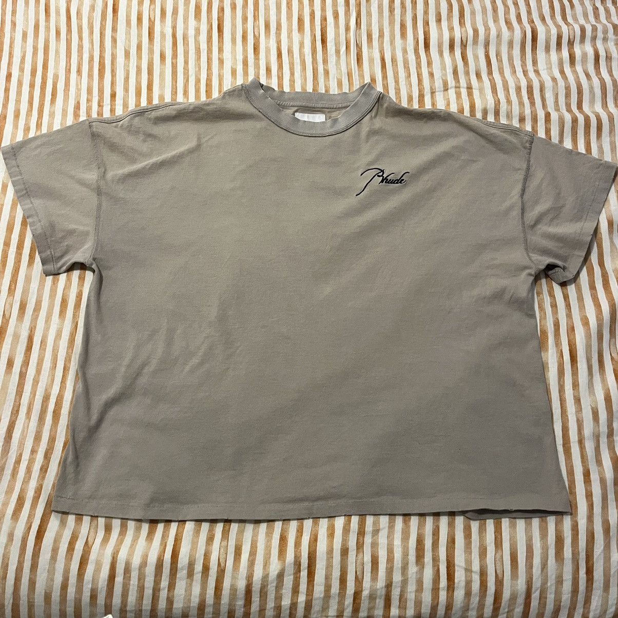 image of Rhude Reverse Tee in Grey, Men's (Size XL)