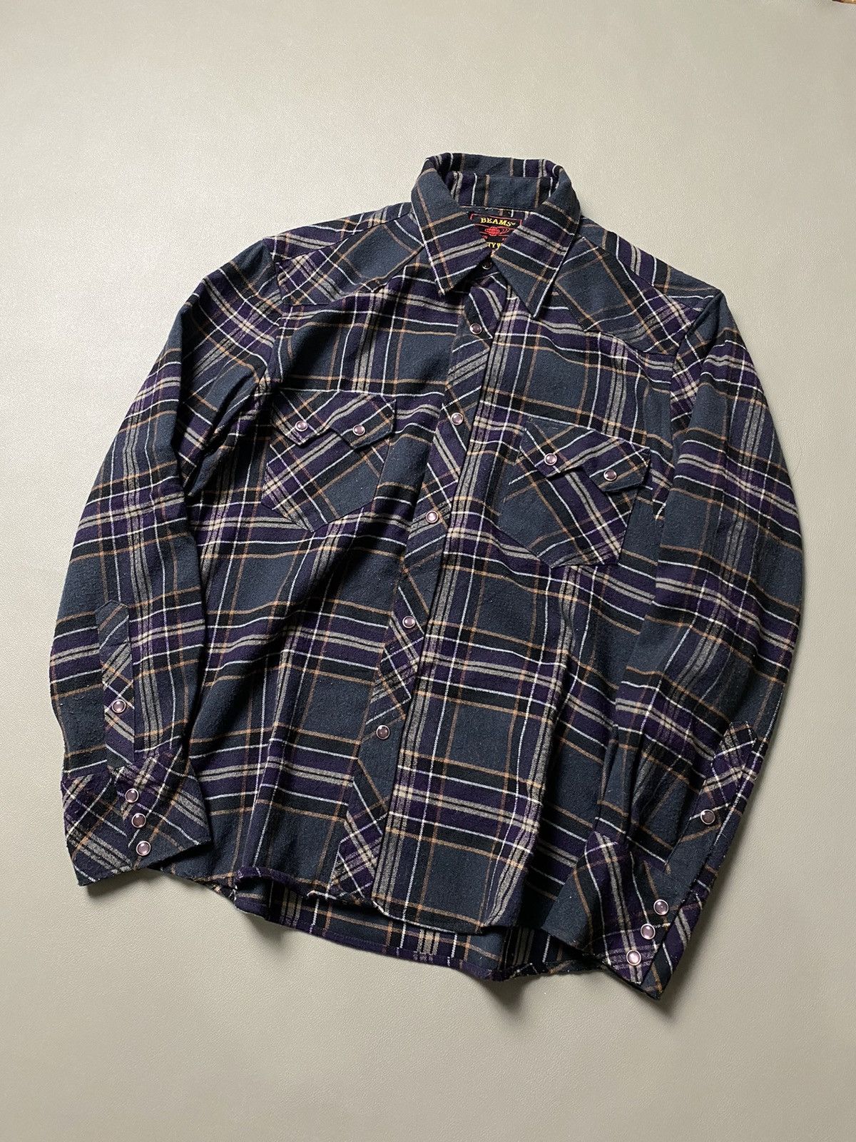 Beams Plus × Japanese Brand Beams Western Plaid Shirt Size US L / EU 52-54 / 3 - 2 Thumbnail