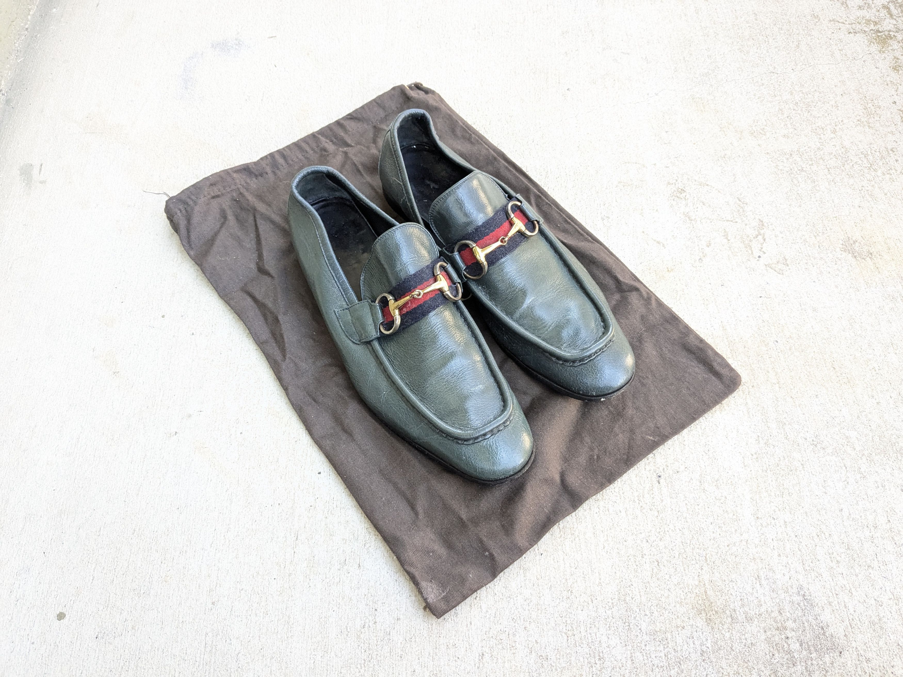Gucci Gucci Horsebit Loafers Green 9 Snaffle Bit Tom Ford Leather Size US 9 / EU 42 - 1 Thumbnail