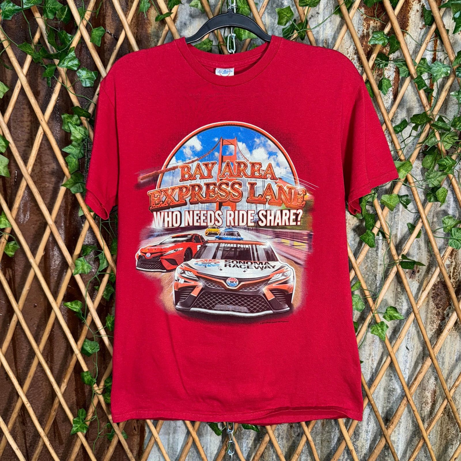 NASCAR Vintage Y2K Bay Area Xpress Lane NASCAR Sonoma raceway shirt Size US M / EU 48-50 / 2 - 1 Thumbnail