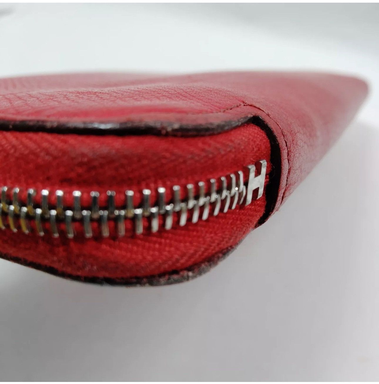 Hermes Hermes Long Wallet Red Leather in excellent condition. Size ONE SIZE - 10 Thumbnail