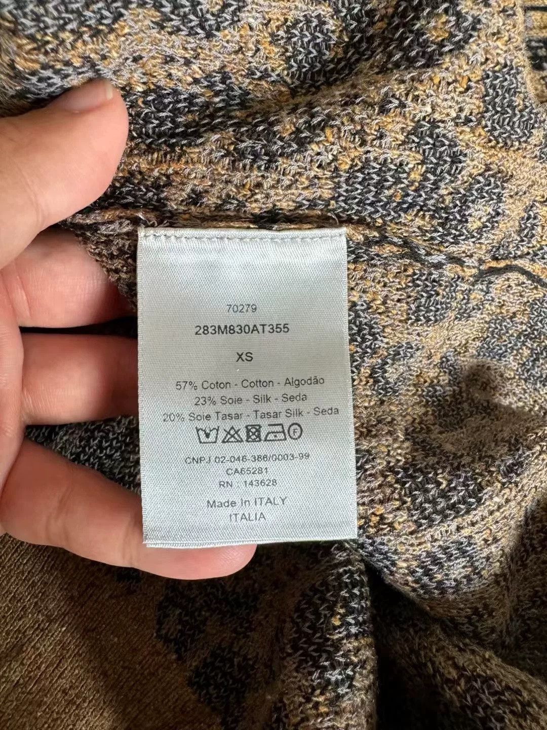 Dior Dior Travis Scott Brown Monogram Knit Polo Size US XS / EU 42 / 0 - 3 Thumbnail