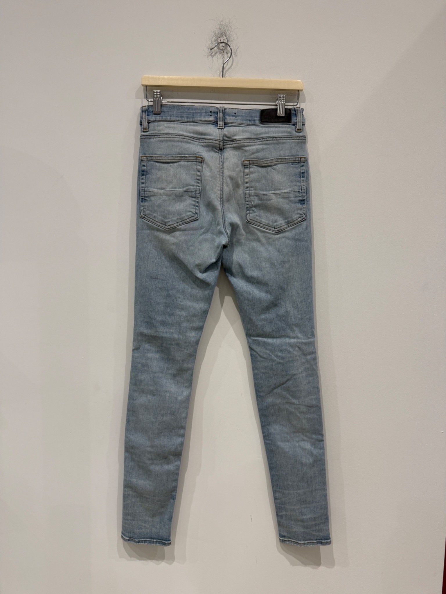 Amiri Amiri Kapital Patch Work Light Wash Jeans Size US 31 - 4 Thumbnail