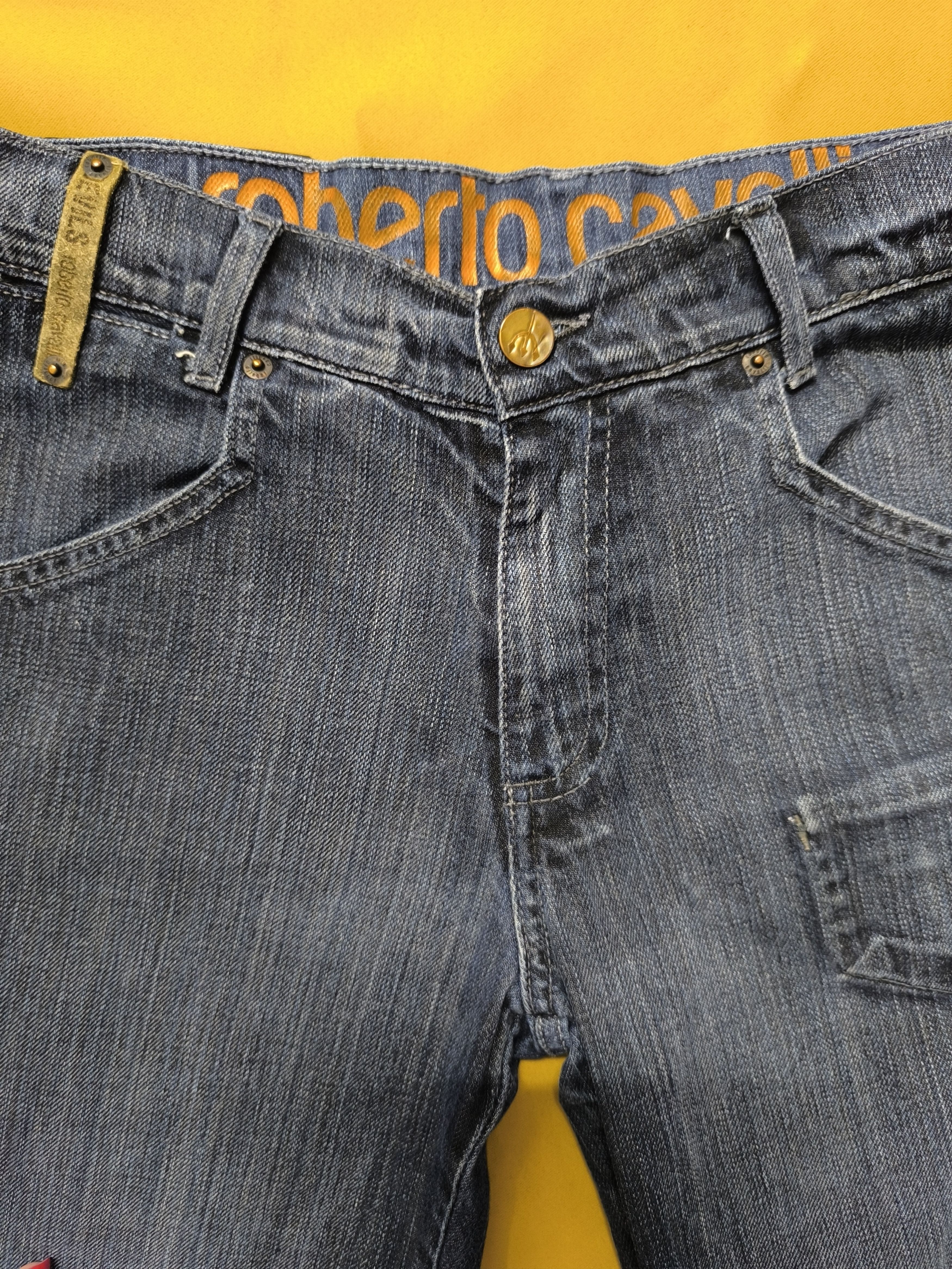 Roberto Cavalli Roberto Cavalli Vintage Devils Junior Blue Jeans Size XS Y2K Size 24" / US 00 / IT 34 - 4 Thumbnail
