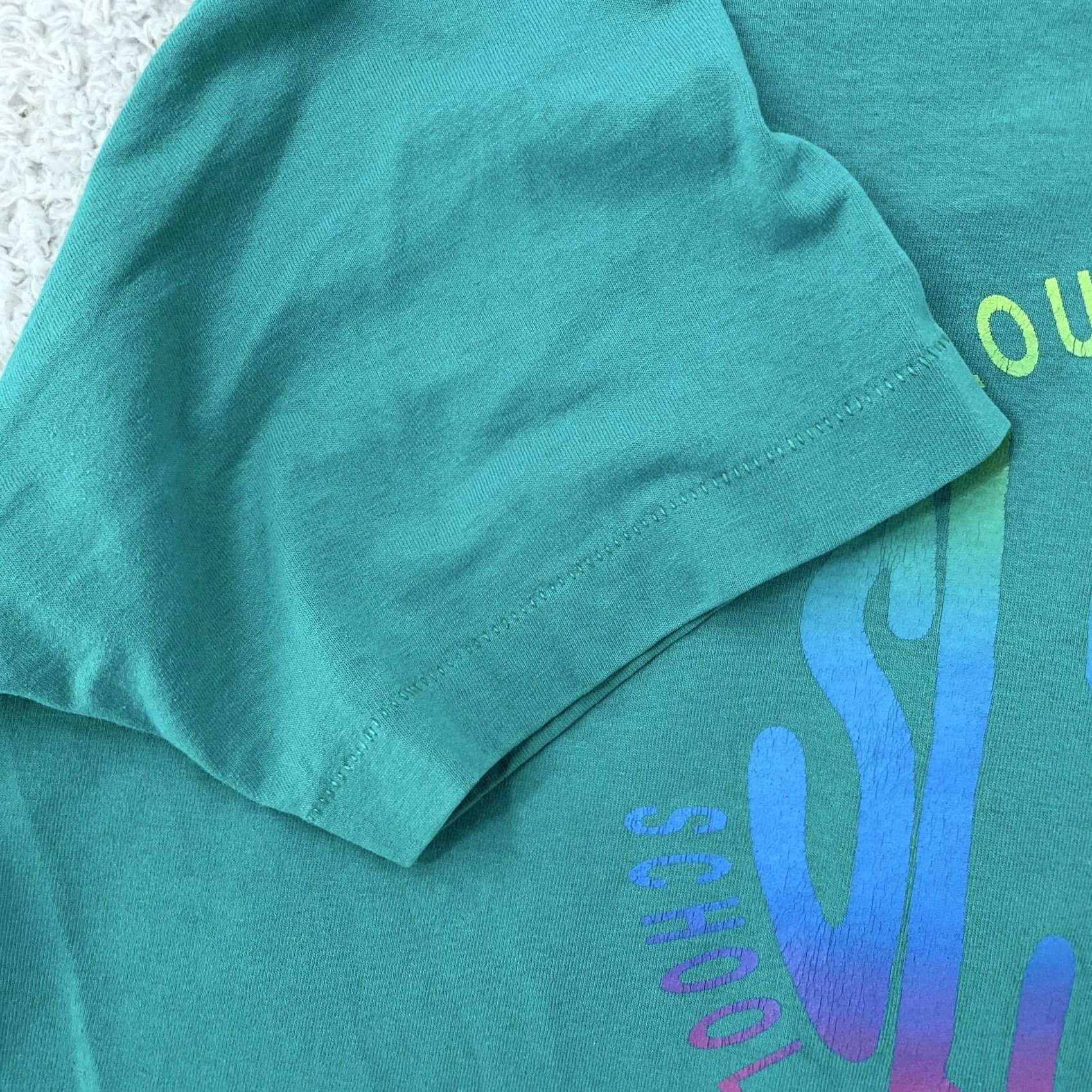 Vintage VINTAGE St. Louis School Counselor Association T-Shirt L Missouri Teacher 90s Screen Stars Best Green Graphic Print Cotton Polyester Men Size US L / EU 52-54 / 3 - 4 Thumbnail