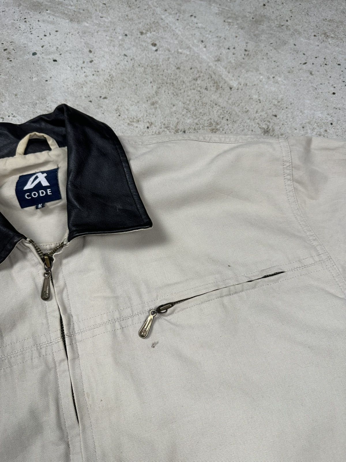 Carhartt × Vintage Vintage Y2K Detroit Style Beige Workwear Jacket Size US L / EU 52-54 / 3 - 6 Thumbnail