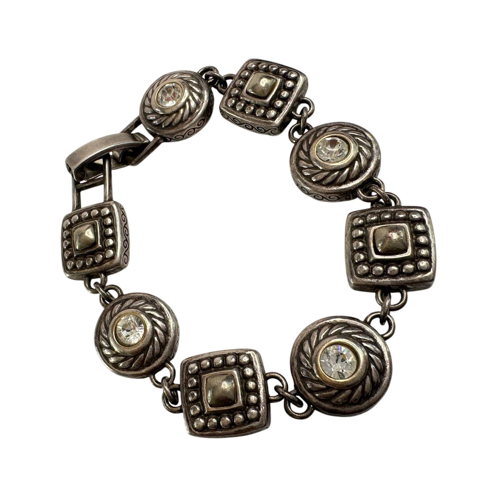 Brighton Brighton Heiress Crystal Link Bracelet, Hearts on Back Side Size ONE SIZE - 10 Thumbnail