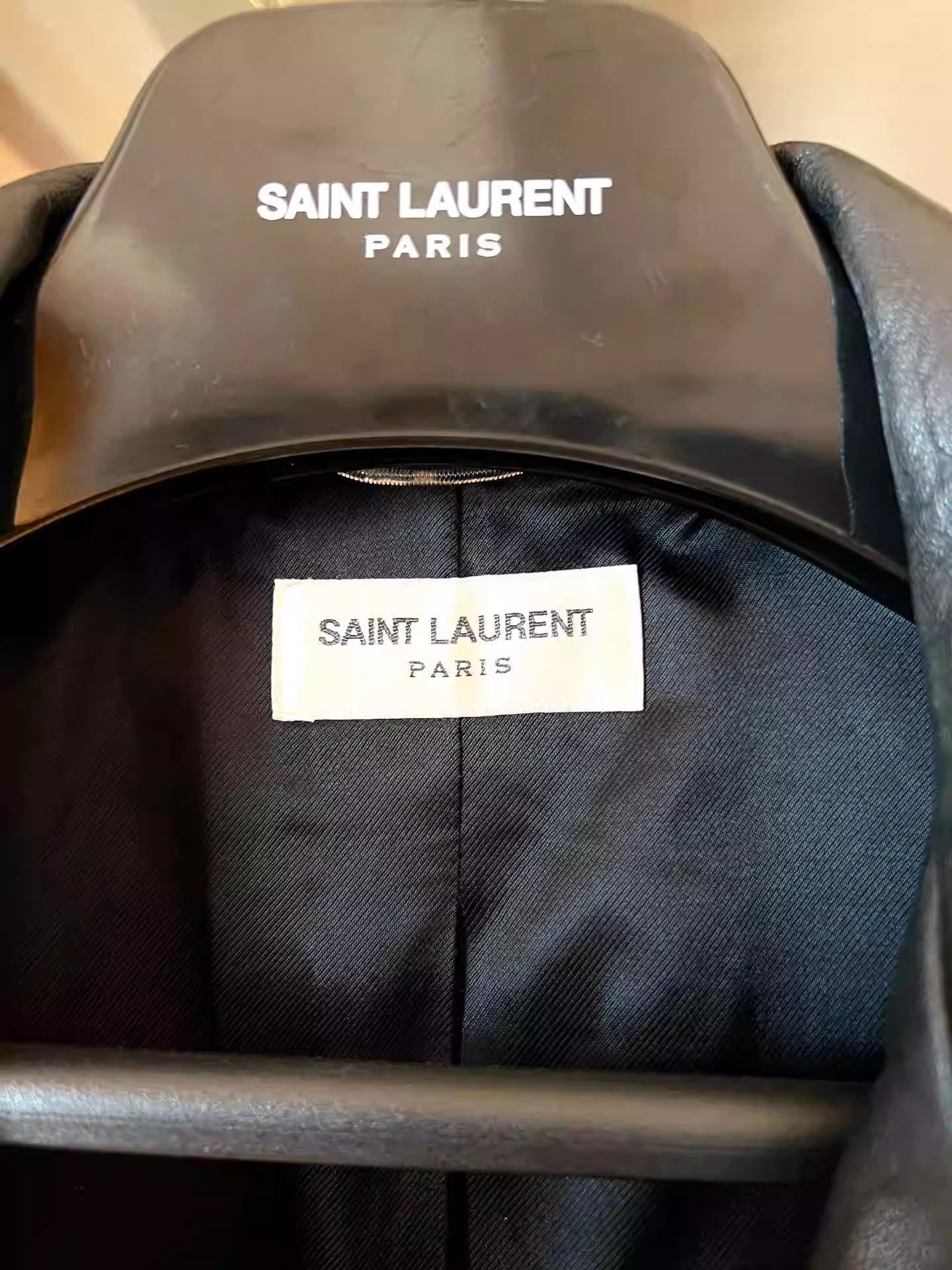 Saint Laurent Paris Saint Laurent Black Patchwork Leather Biker Jacket-2505 Size US S / EU 44-46 / 1 - 3 Thumbnail