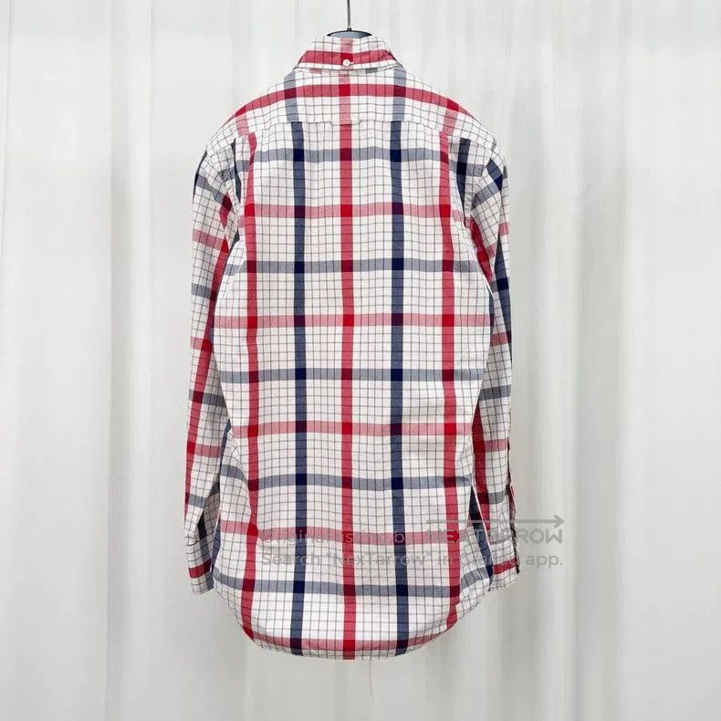 Thom Browne Thom Browne Red White Plaid Shirt. Size US M / EU 48-50 / 2 - 2 Thumbnail