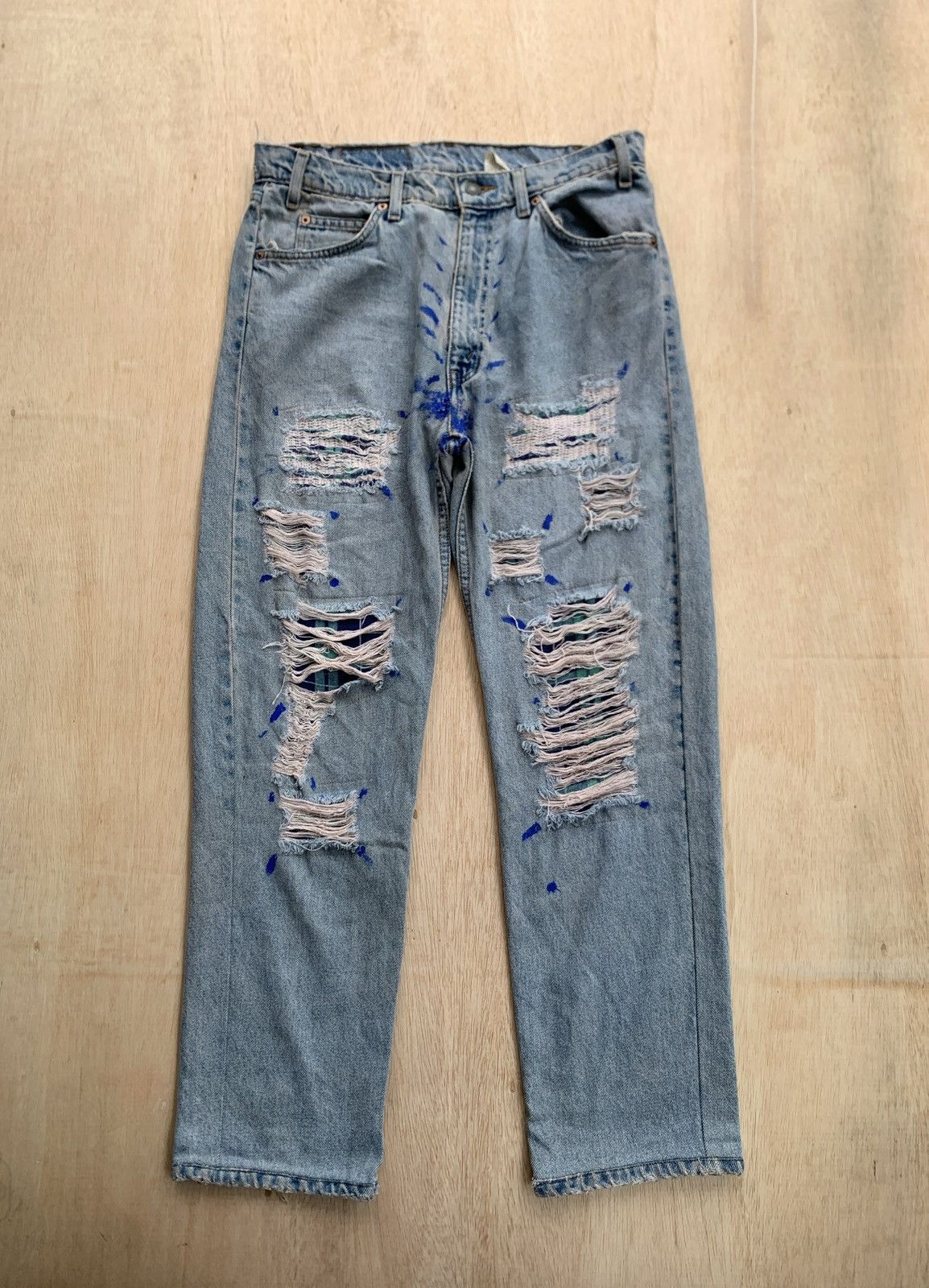 Japanese Brand × Levi's Vintage Clothing × Vintage Vintage Levis Orange Tab Distressed Denim Jeans Size US 34 / EU 50 - 3 Thumbnail