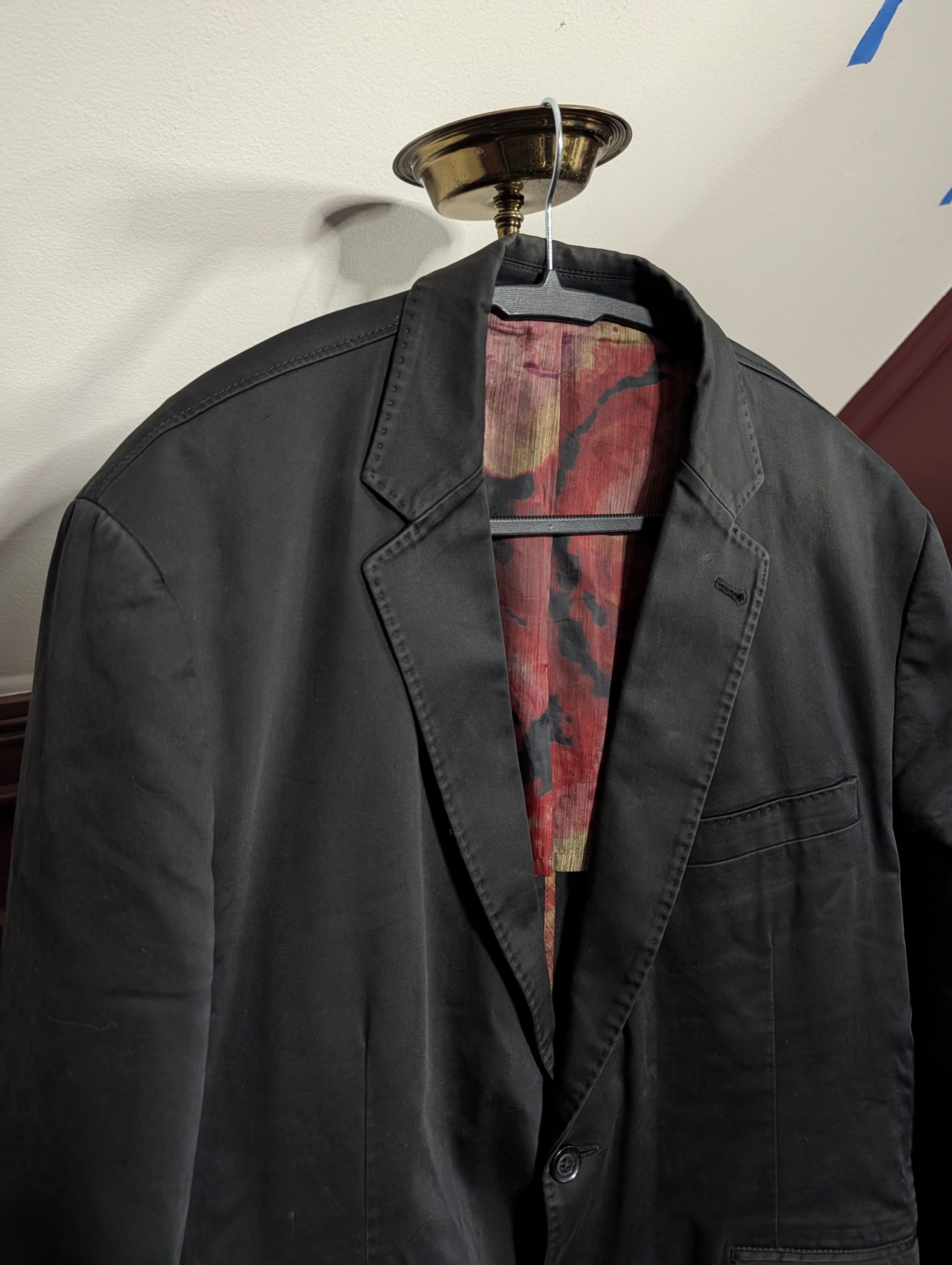 Other KROON Black corduroy trim floral lined stacked pocket jkt Size 42R - 2 Thumbnail