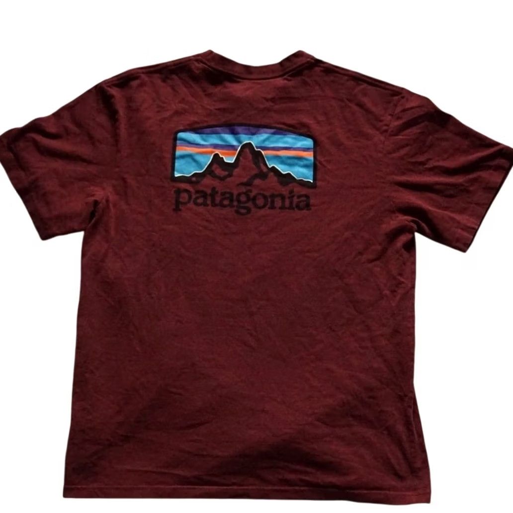 Patagonia Patagonia P-6 Back Logo Responibili-Tee Shirt Red Adult M Size US M / EU 48-50 / 2 - 2 Thumbnail