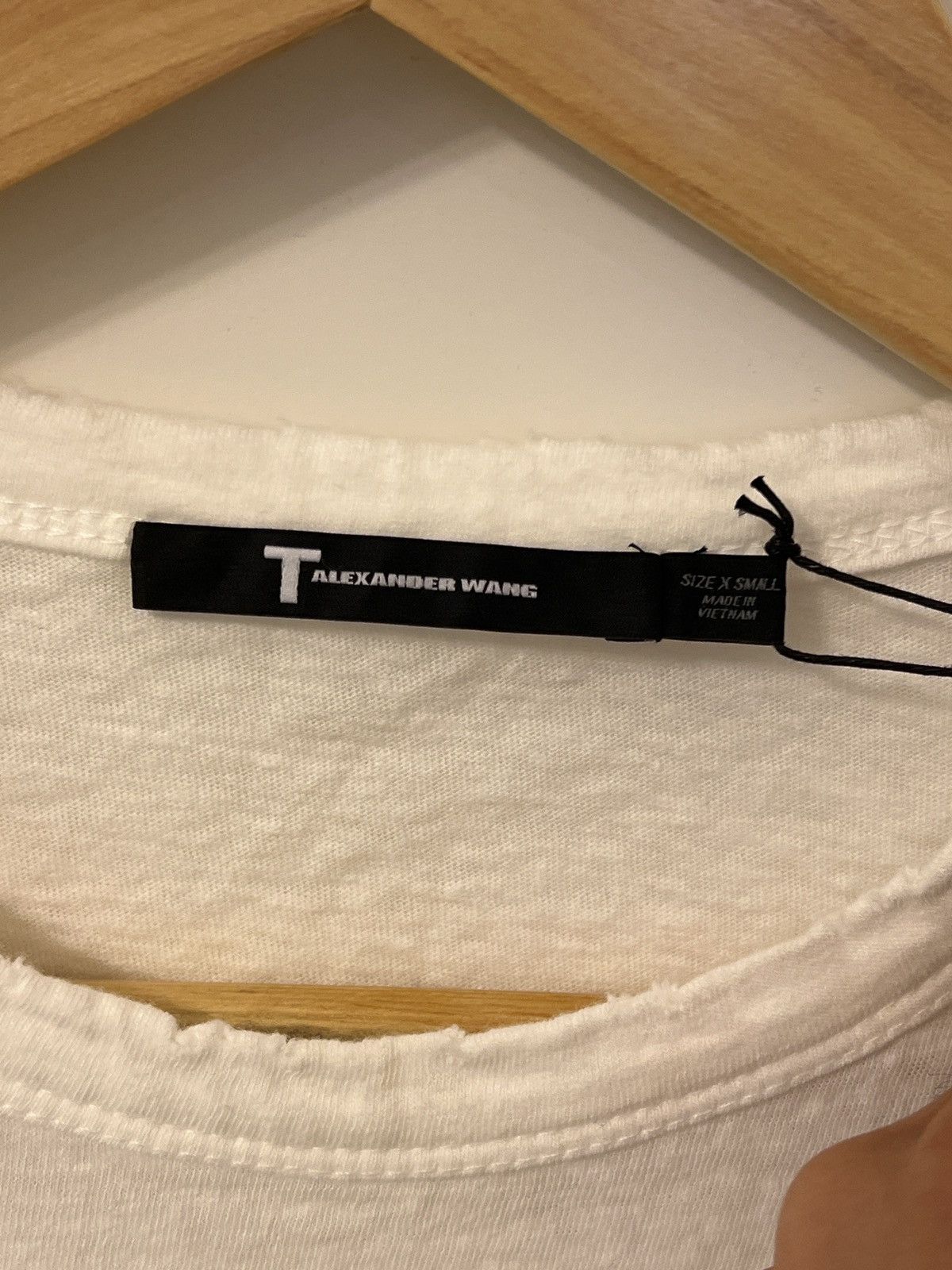 Alexander Wang × T by Alexander Wang T by Alexander Wang sz XS Distressed Slub Cotton Jersey Size US XS / EU 42 / 0 - 6 Thumbnail