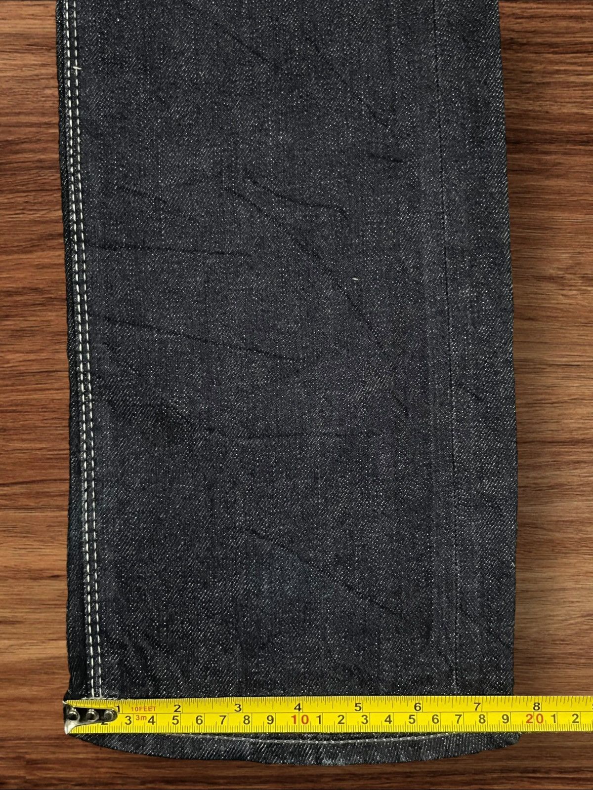 GOSTAR DE FUGA × If Six Was Nine × Le Grande Bleu (L.G.B.) Japanese Gostar De Fuga Dark Washed Selvedge Button Fly Jean Size US 32 / EU 48 - 18 Thumbnail