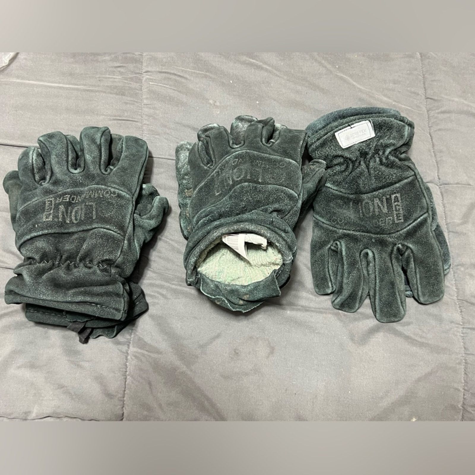 Goretex 3 PAIRS LION Commander Firefighting Gloves (LARGE) GORE-TEX Size ONE SIZE - 1 Thumbnail