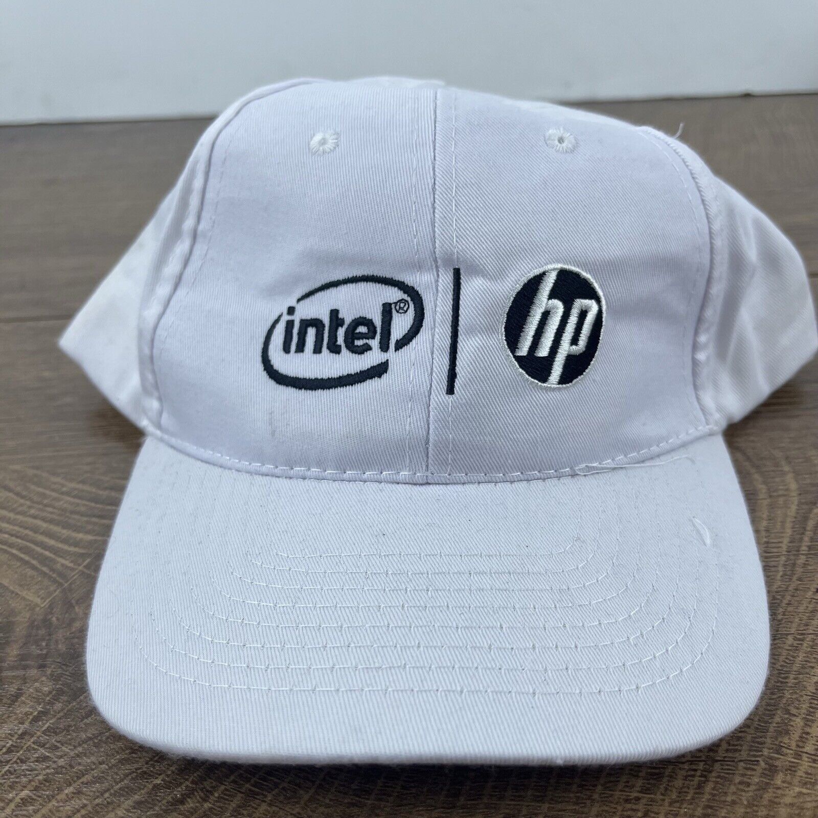 Other Intel HP Hat Baseball Adjustable Hat White Adjustable Hat Ad Size ONE SIZE - 3 Thumbnail