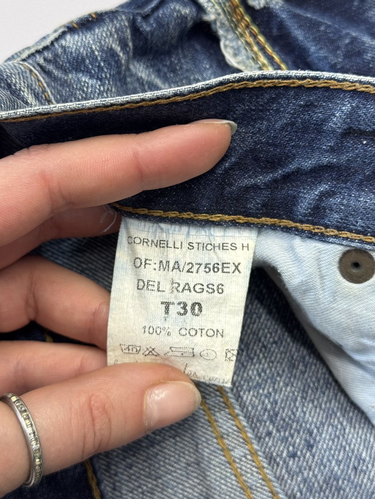 Japan Rags Japan Rags Vintage Wash Denim Japanese Archive Fit Y2K Size US 30 / EU 46 - 12 Thumbnail